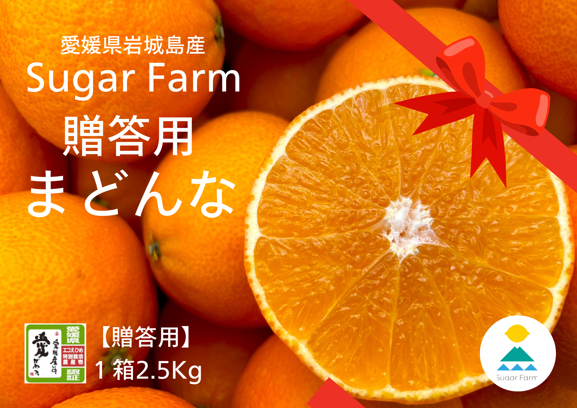 シュガーファームのハウスまどんな2.5kg 【冬ギフト】にぴったり！熨斗