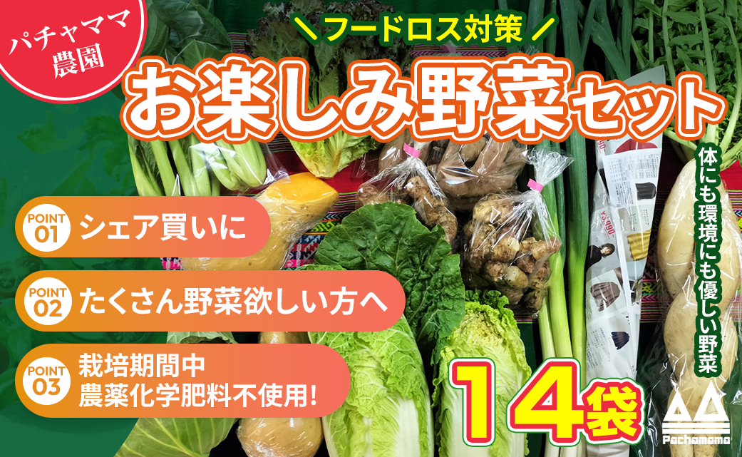 お楽しみ☆農園自慢の情熱野菜セット 14袋 発送タイミングおまかせ