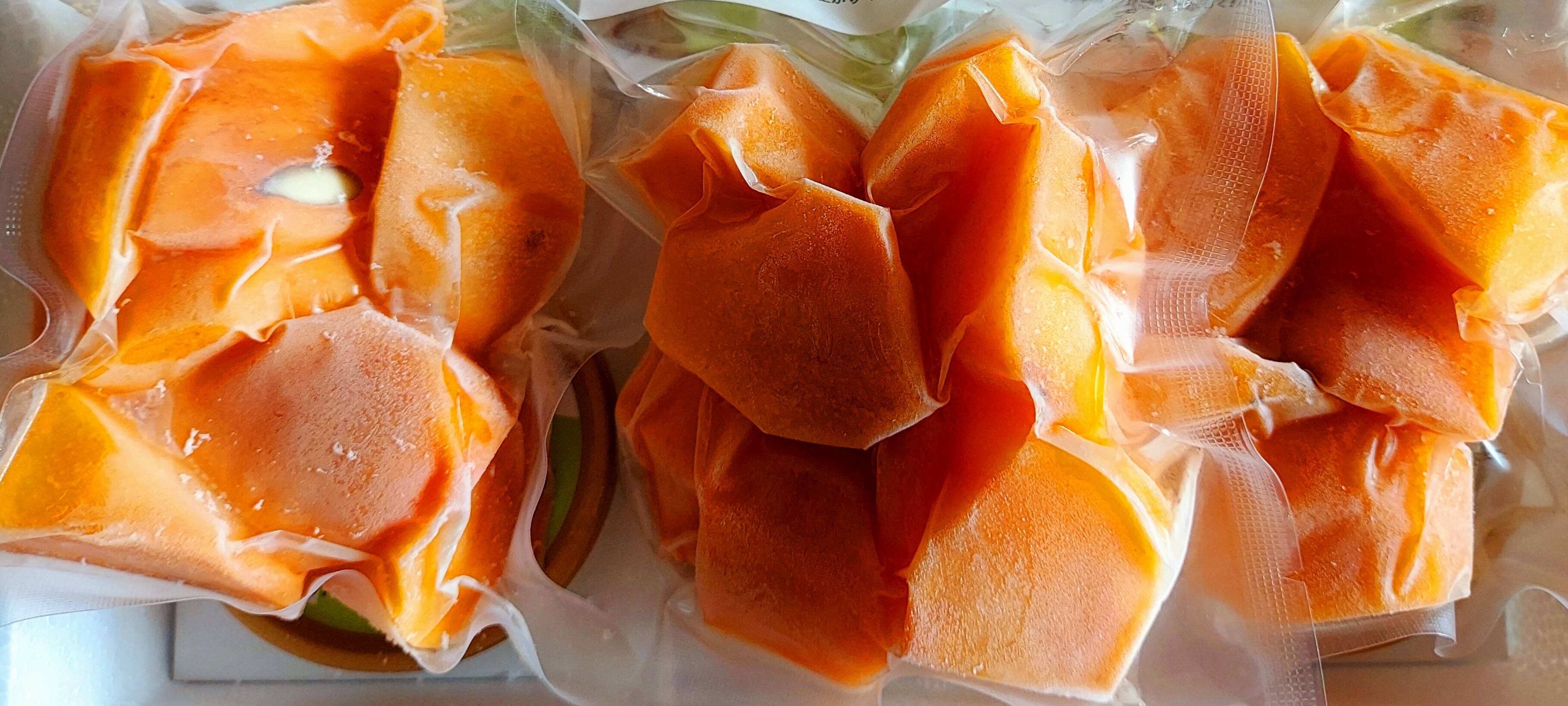 大容量 自然栽培 冷凍次郎柿：愛知県産の次郎｜食べチョク｜産地直送