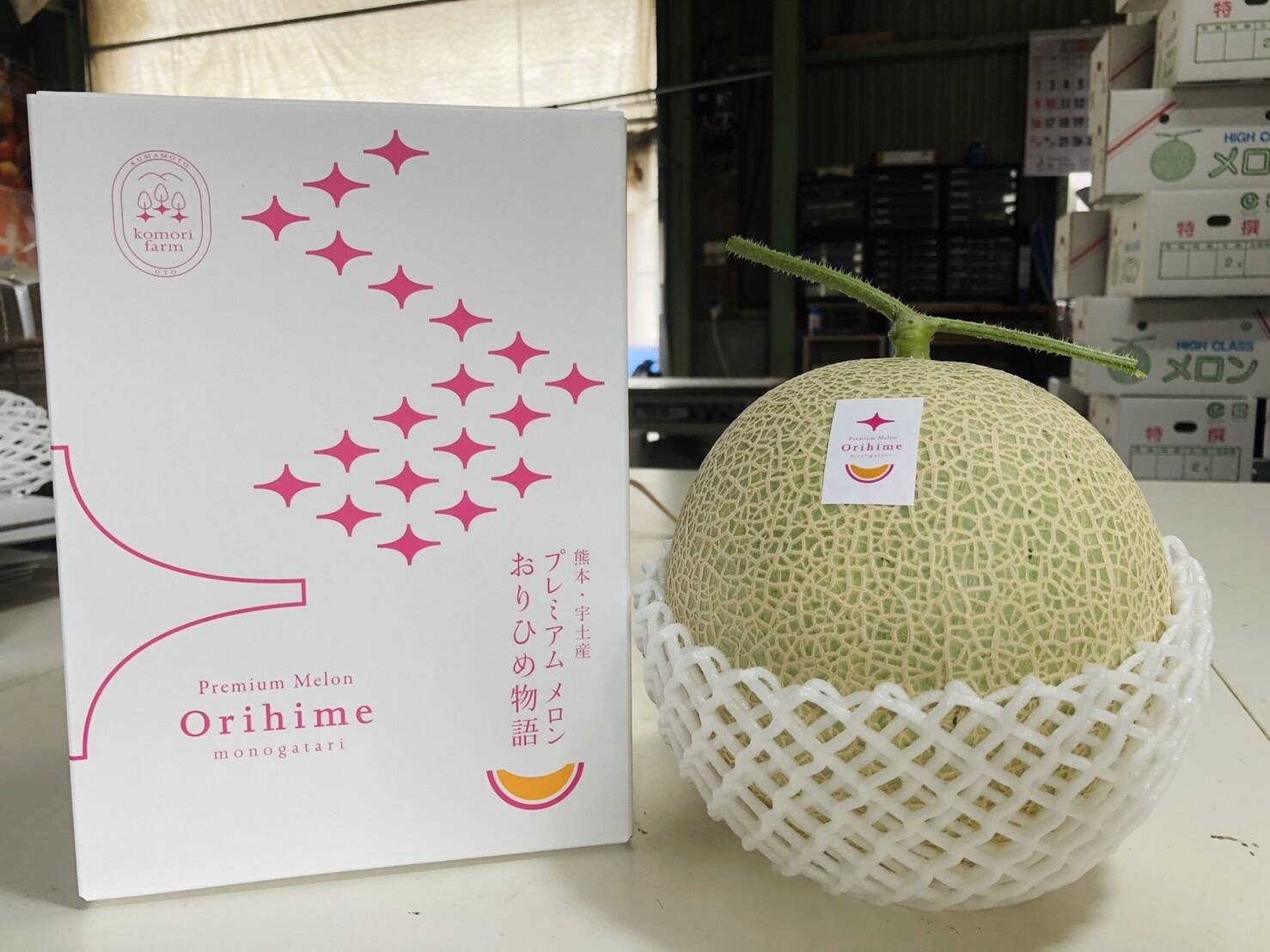 プレミアムメロン おりひめ物語 ３lサイズ 10年の時を超え 甘くジューシー 熊本県産 食べチョク 農家 漁師の産直ネット通販 旬の食材を生産者直送