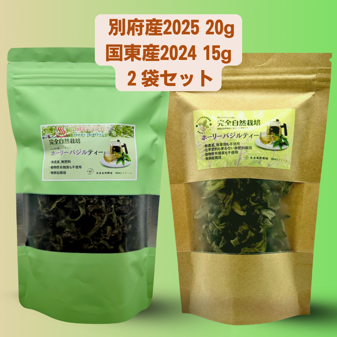 2025年別府産 ホーリーバジルティー20g 1パック 2024年後期国東産