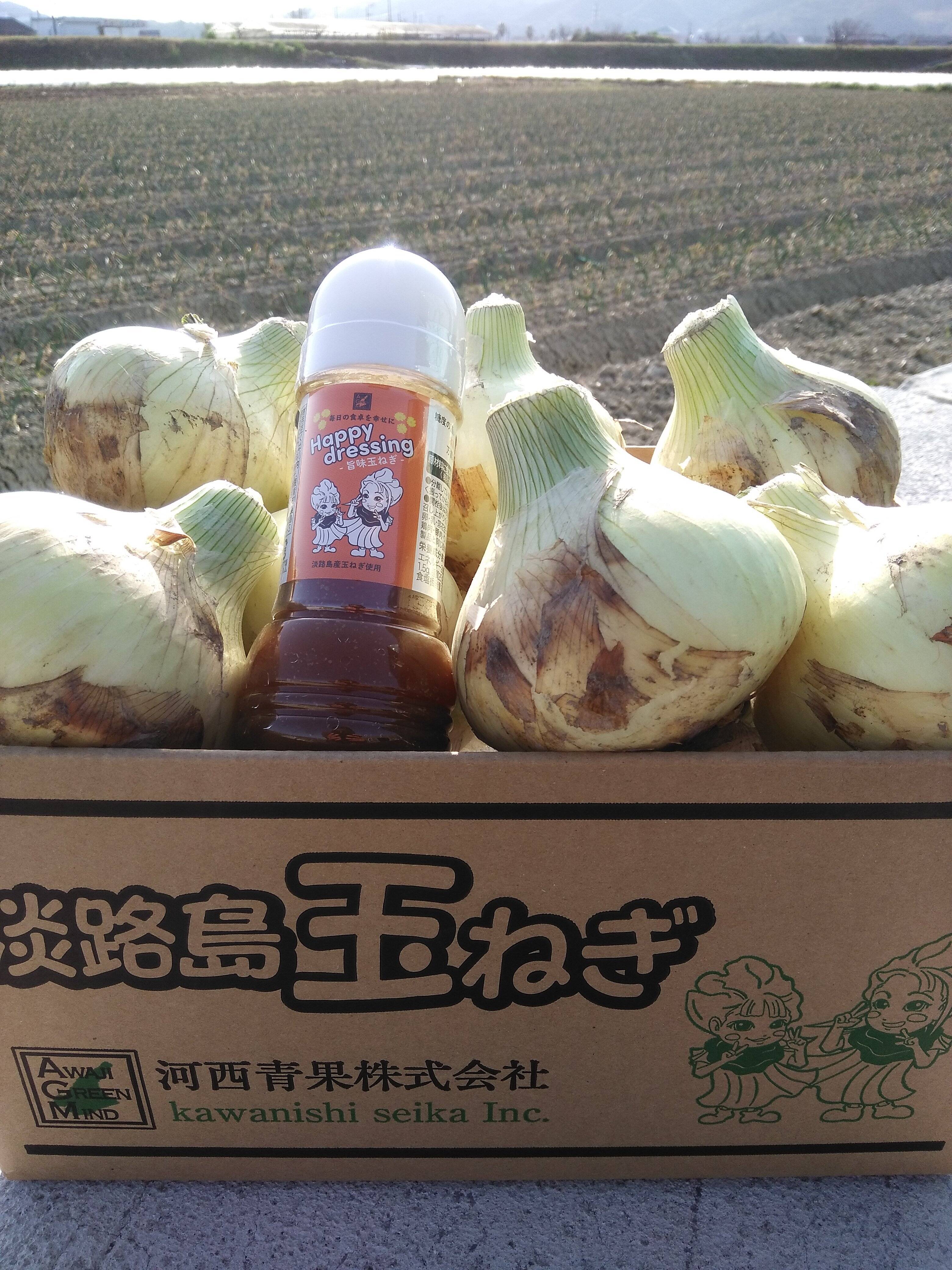 淡路島玉ねぎセット】淡路島新玉ねぎ4.5kg＆玉ねぎドレッシングセット