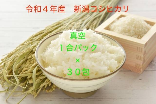 令和４年産】ふっくらモチモチ！新潟コシヒカリ（白米１合真空パック