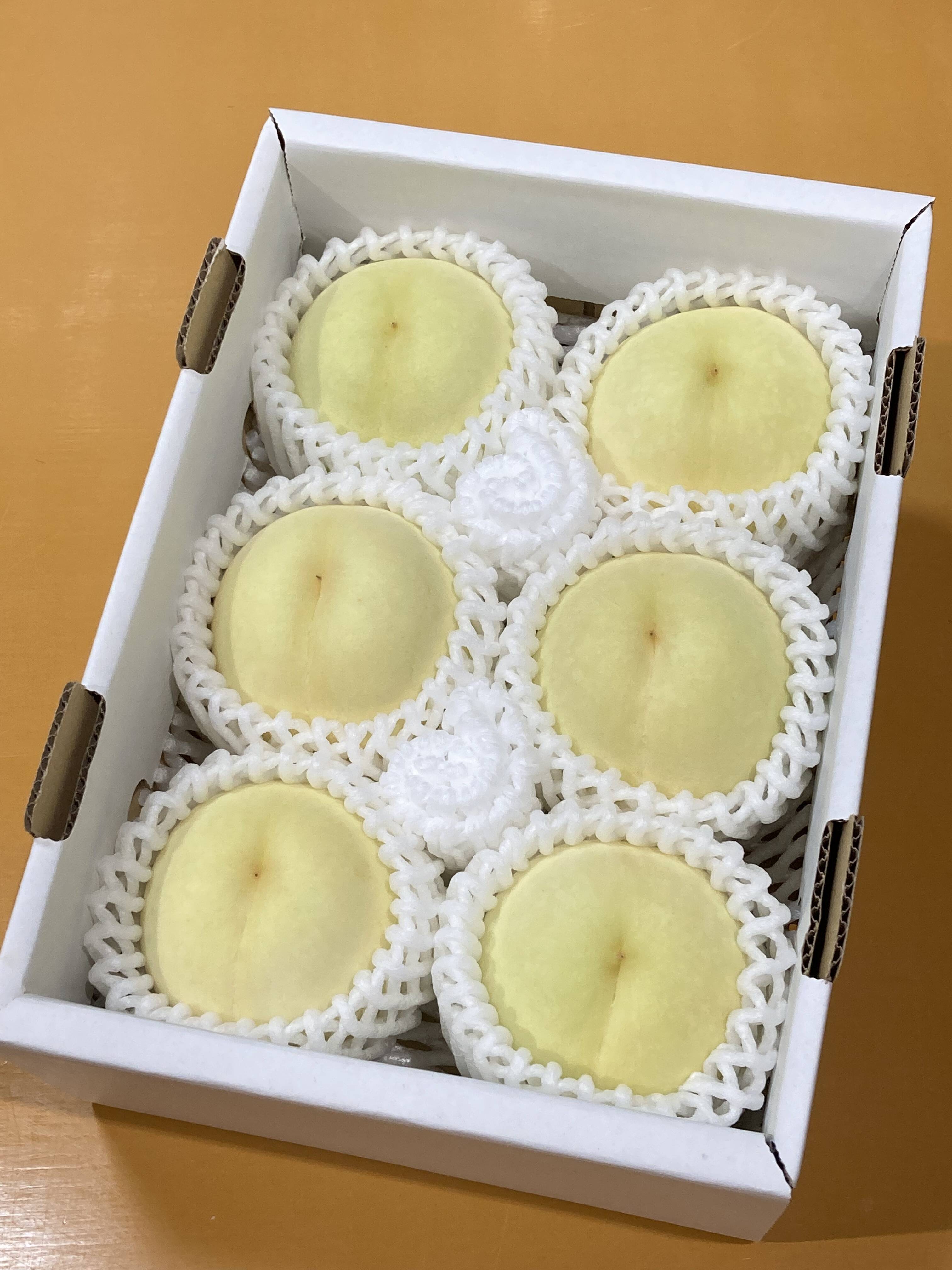🍑おかやまの白桃 小箱【4〜10個】【ご自宅用】：岡山県産の白桃