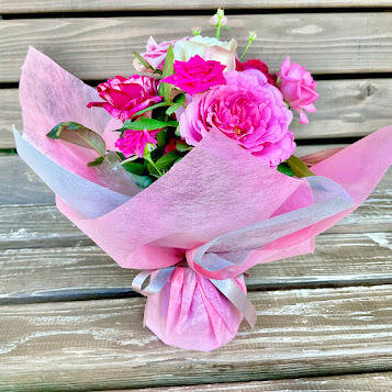 父の日ギフト】自立する花束▷マジカルブーケ(ピンク系10~15本)：大分