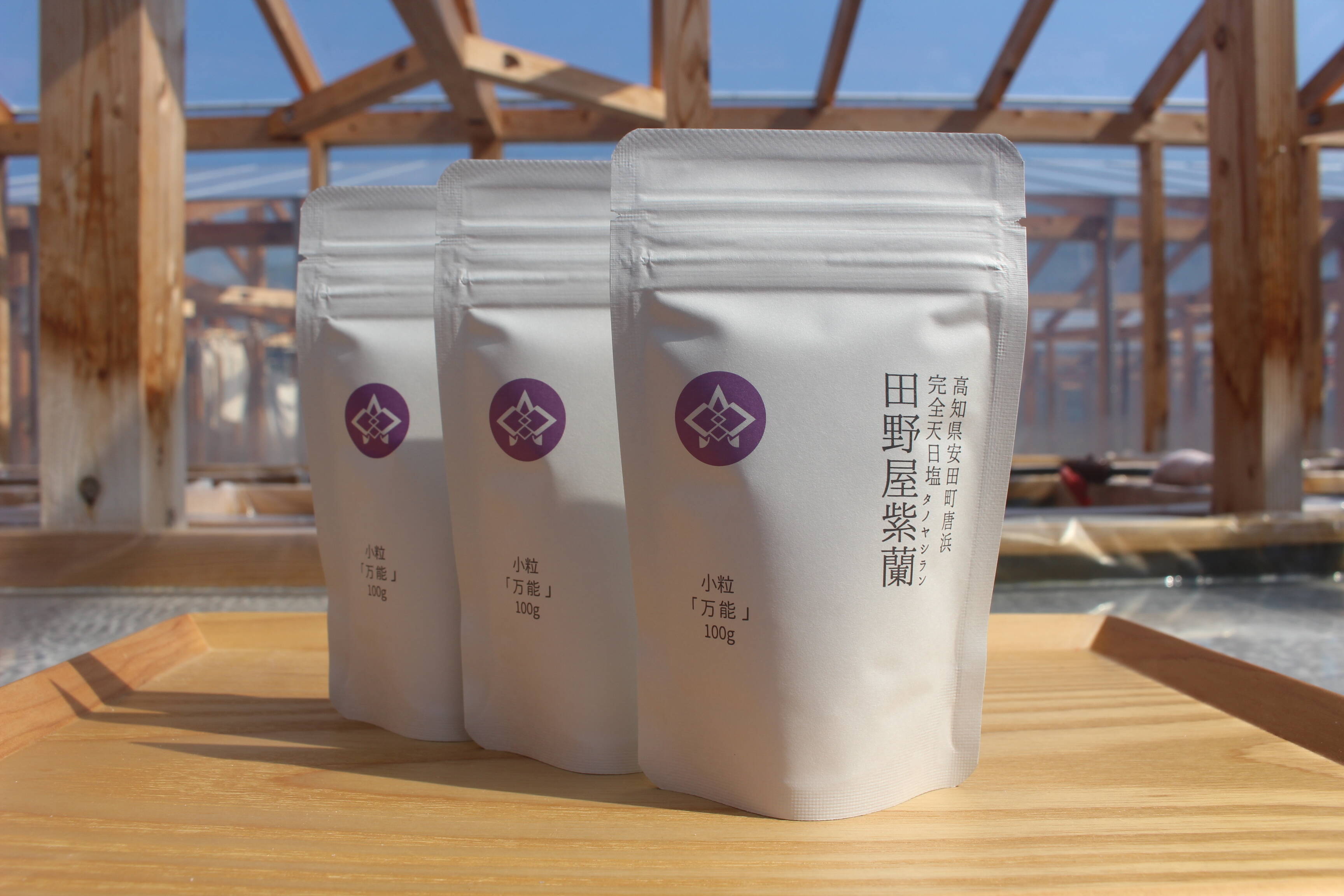 高知 完全天日塩 小粒100g×3袋（別途送料360円）：高知県産の塩｜食べ