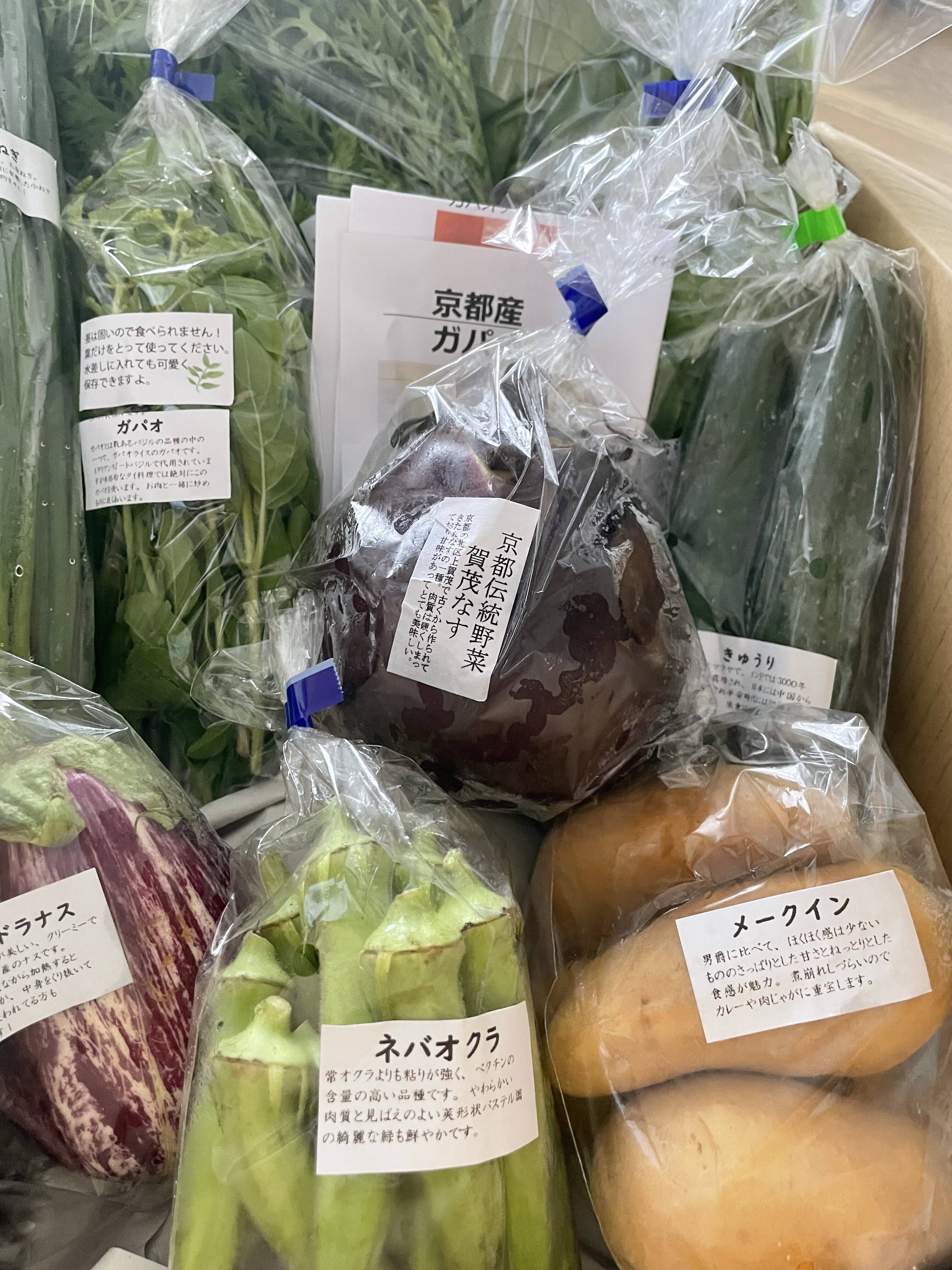 とまとさんがマウスフィールドさんの京都から賀茂なす1品 旬の野菜を詰め合わせ9品 10品目野菜セットが 届いたよ を投稿しました 食べチョク