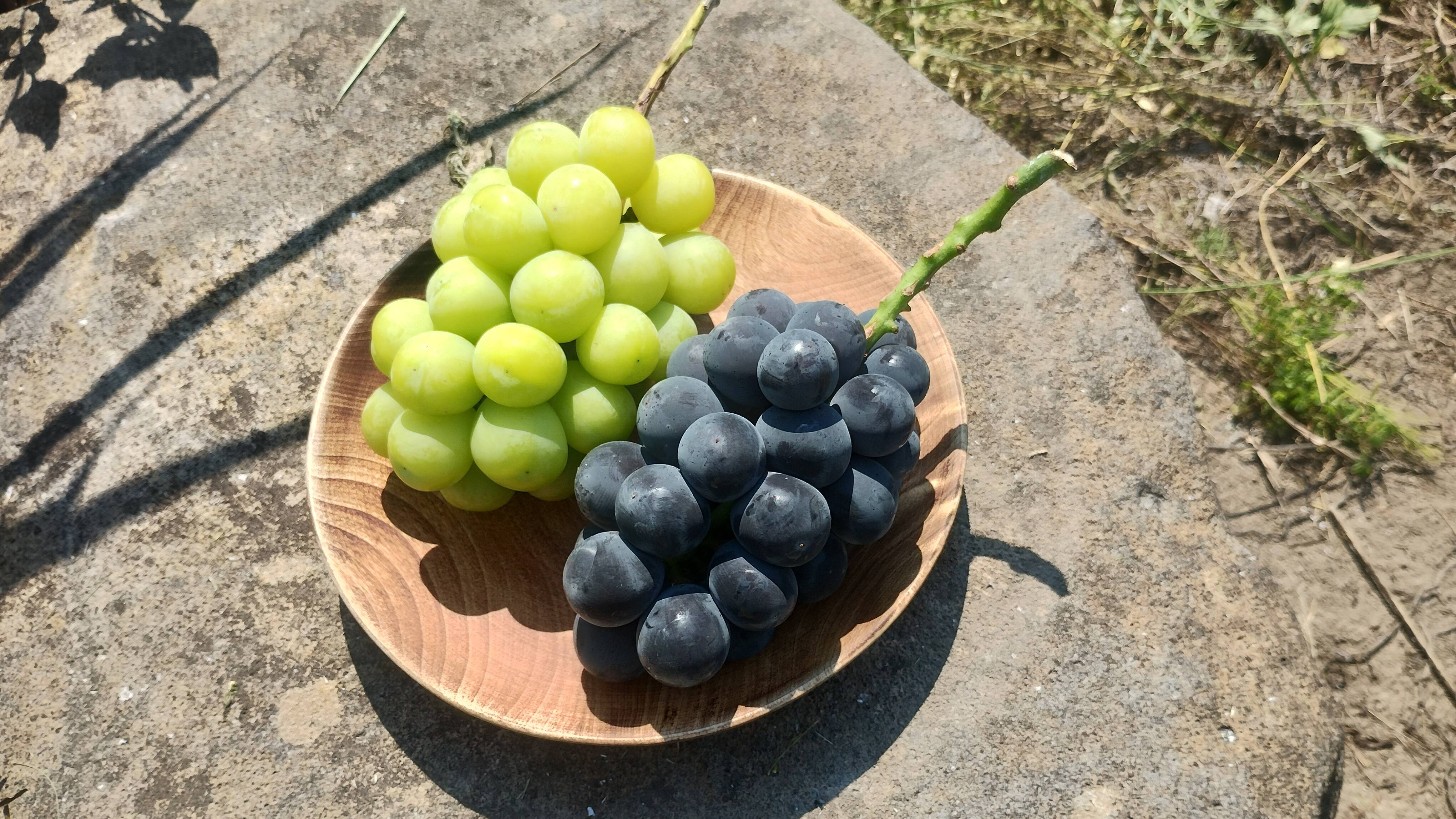 爽やかな甘みと香り'シャインマスカット'と粒も取れちゃうほど完熟の