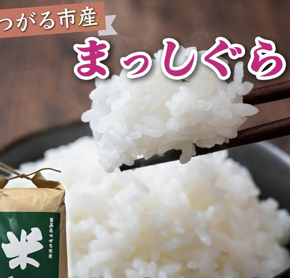 青森県産米 まっしぐら10㎏ 玄米or白米 令和7年産：青森県産のお米