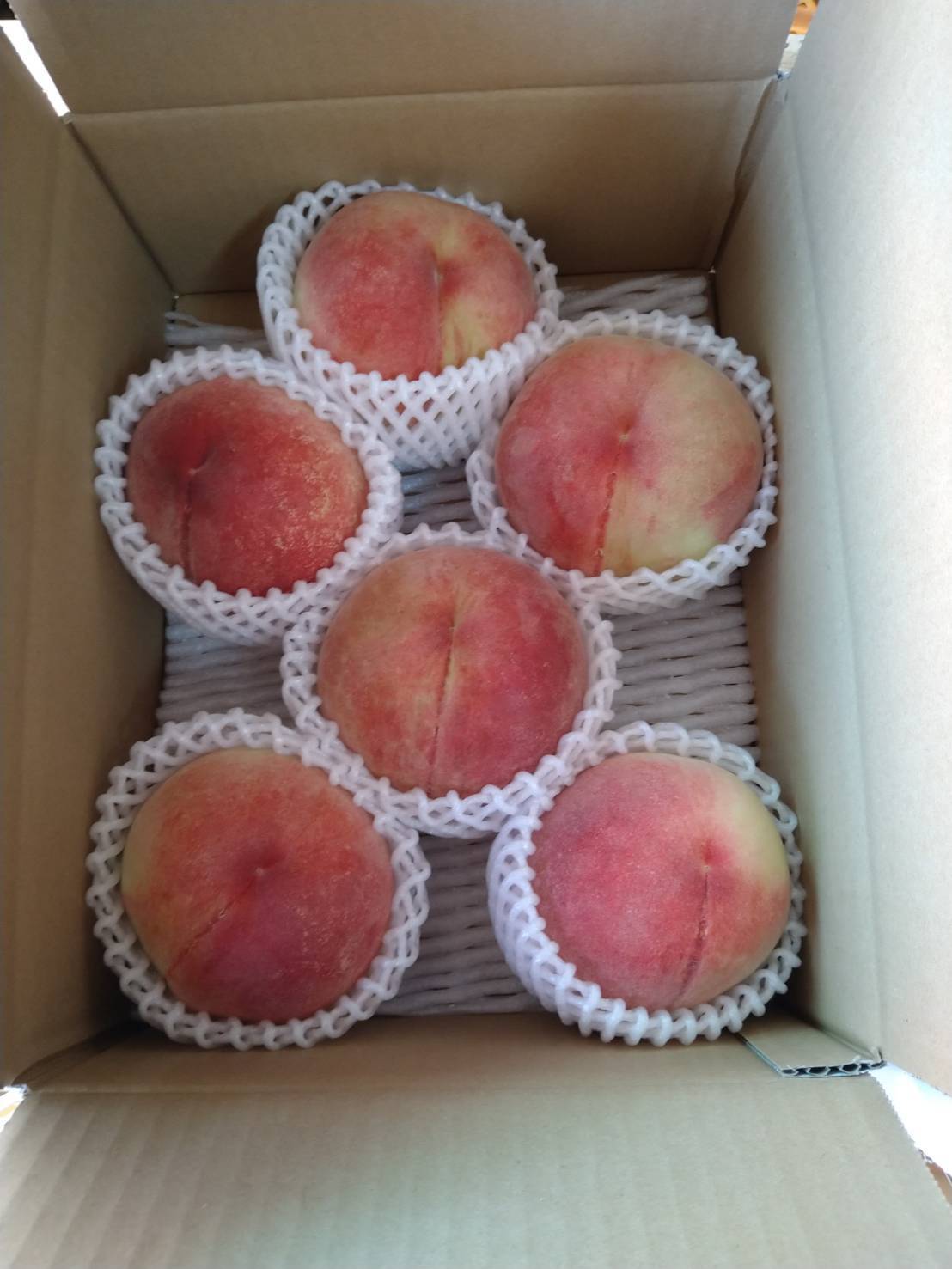 朝採り、当日発送！！甘み、香りが良い【あかつき】桃🍑2㌔（6〜9個