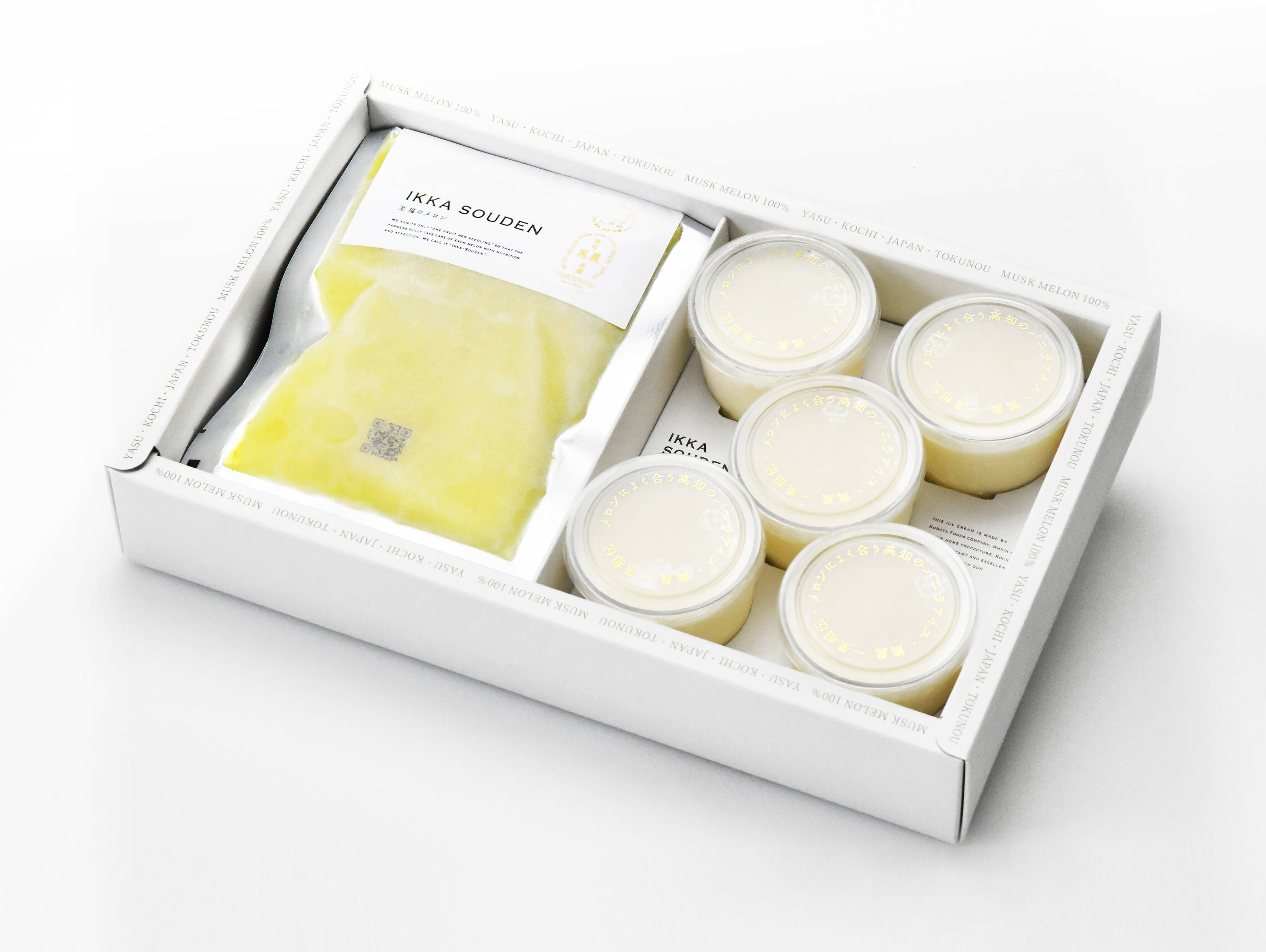 めろんクリーム様 ご依頼品 マスクメロンのピューレと高知のバニラアイス