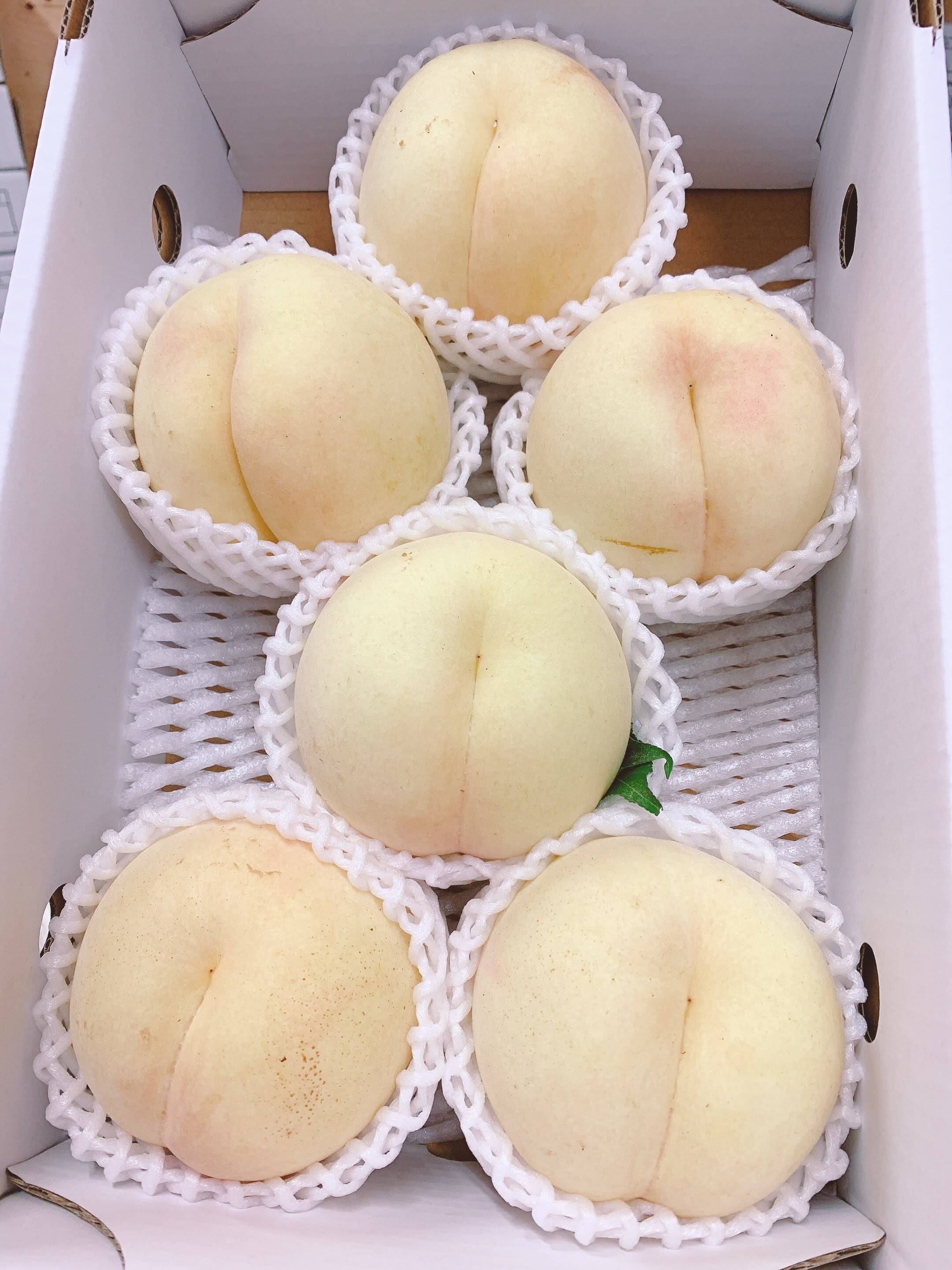 激レア‼️【今年最後の純白桃】甘々燦々！！3kg：長野県産の甘甘燦燦 