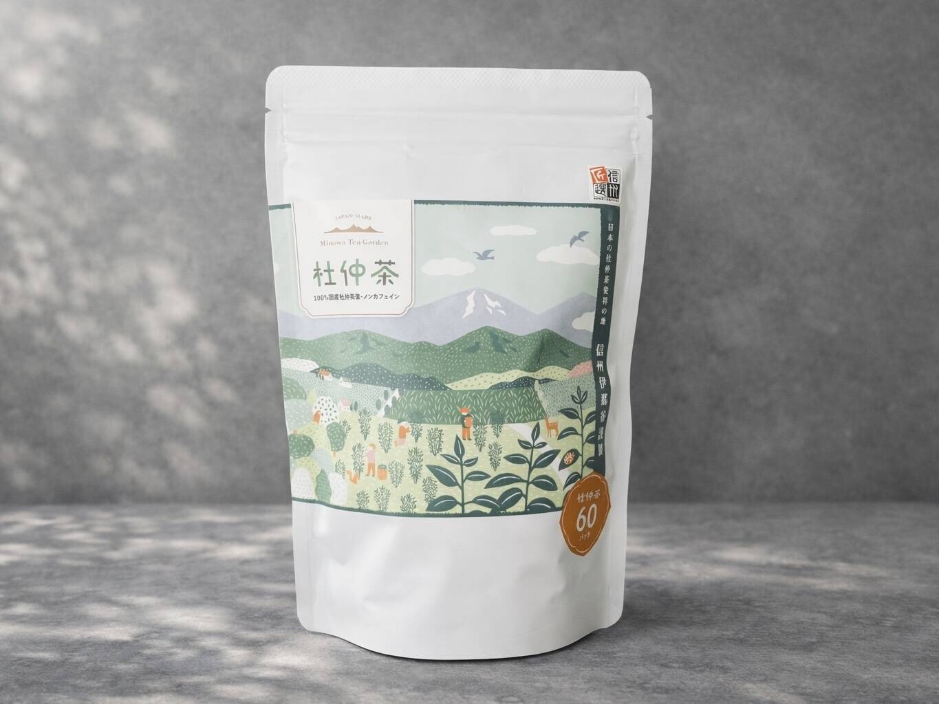 ほんのり甘い、長野県箕輪町の杜仲茶（60包）アルプスが育む、心と