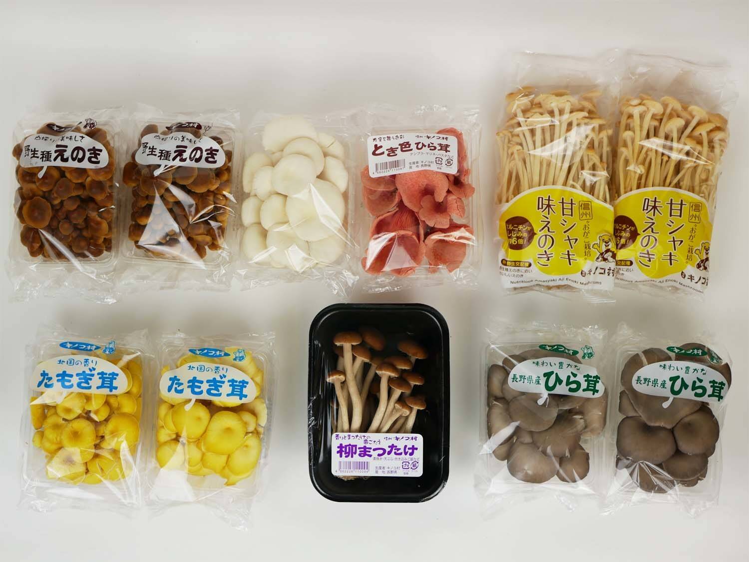 数量限定・キノコ村】（6種類+？）フレッシュキノコセット《おがこ栽培