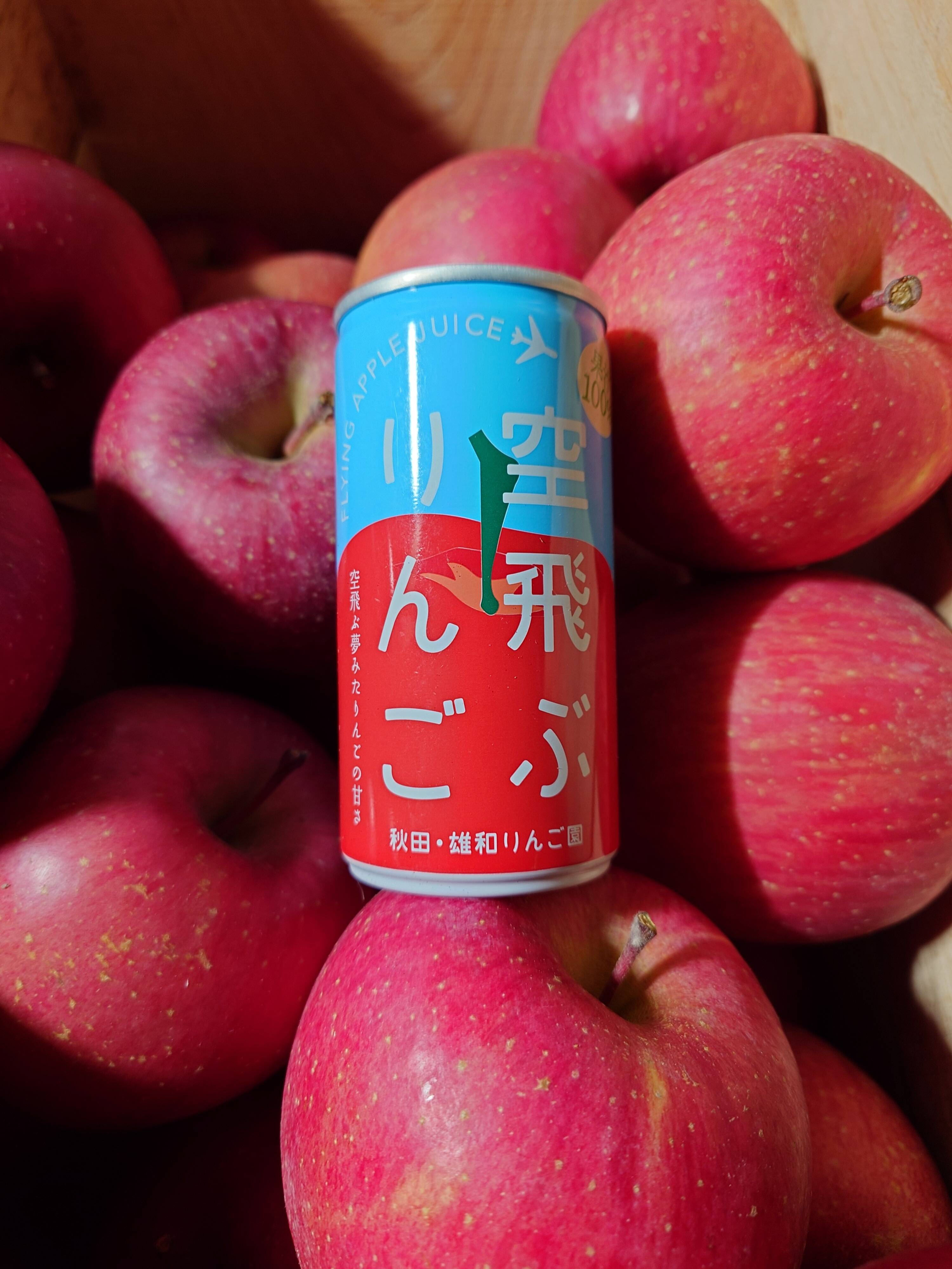 2箱セット】☆空飛ぶ夢みたりんごの甘さ☆りんごジュース（缶