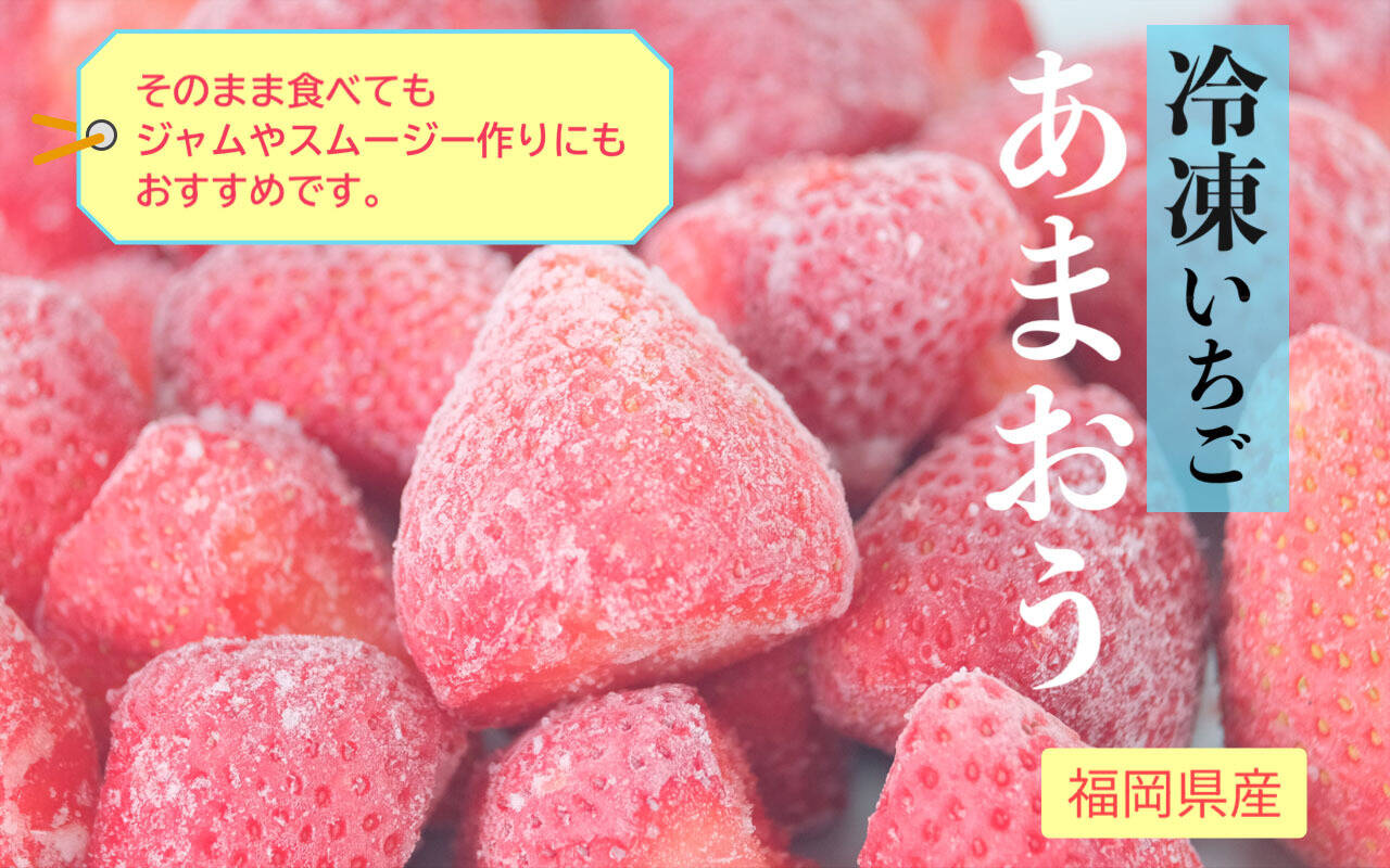 冷凍あまおう たっぷり２ 福岡県産 食べチョク 農家 漁師の産直ネット通販 旬の食材を生産者直送