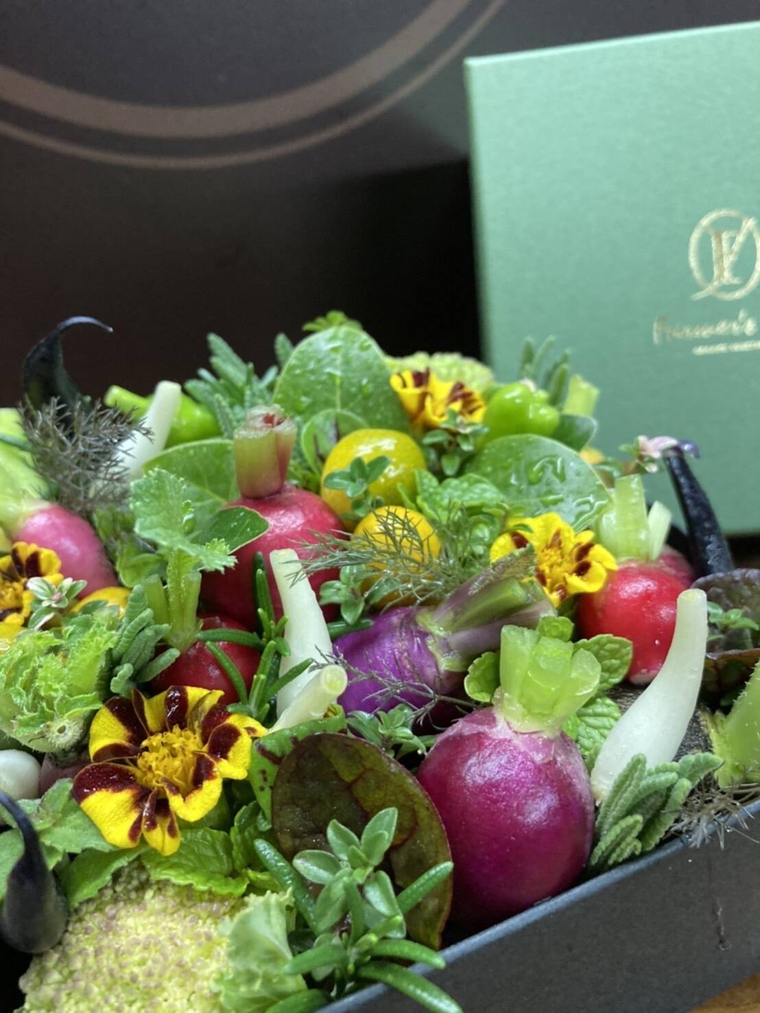 ギフト】野菜ブーケ BOXタイプ【カラフルなミニ野菜】【お誕生日