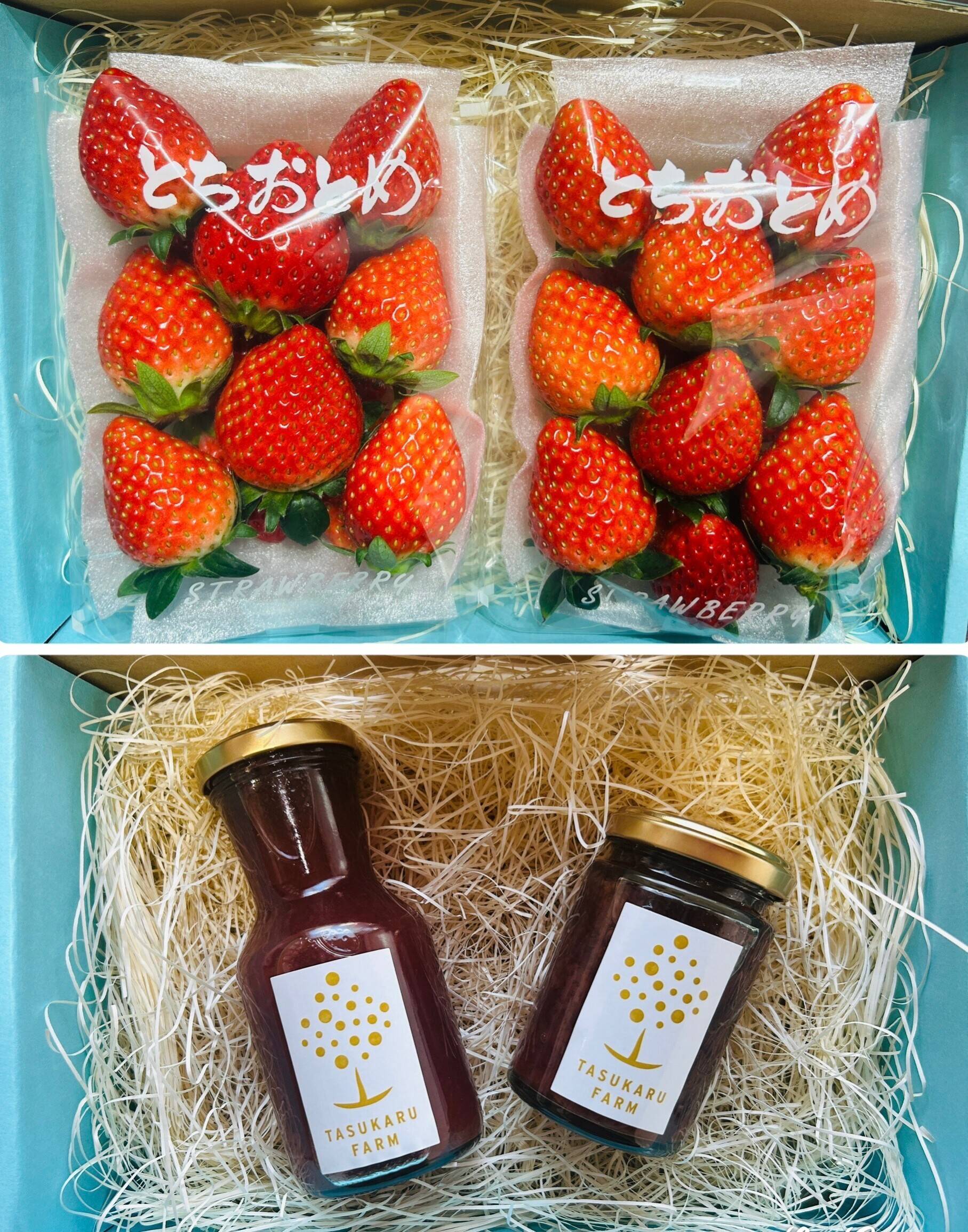 とちおとめセット 【とちおとめ×2パック】+【とちおとめジャム1本】+