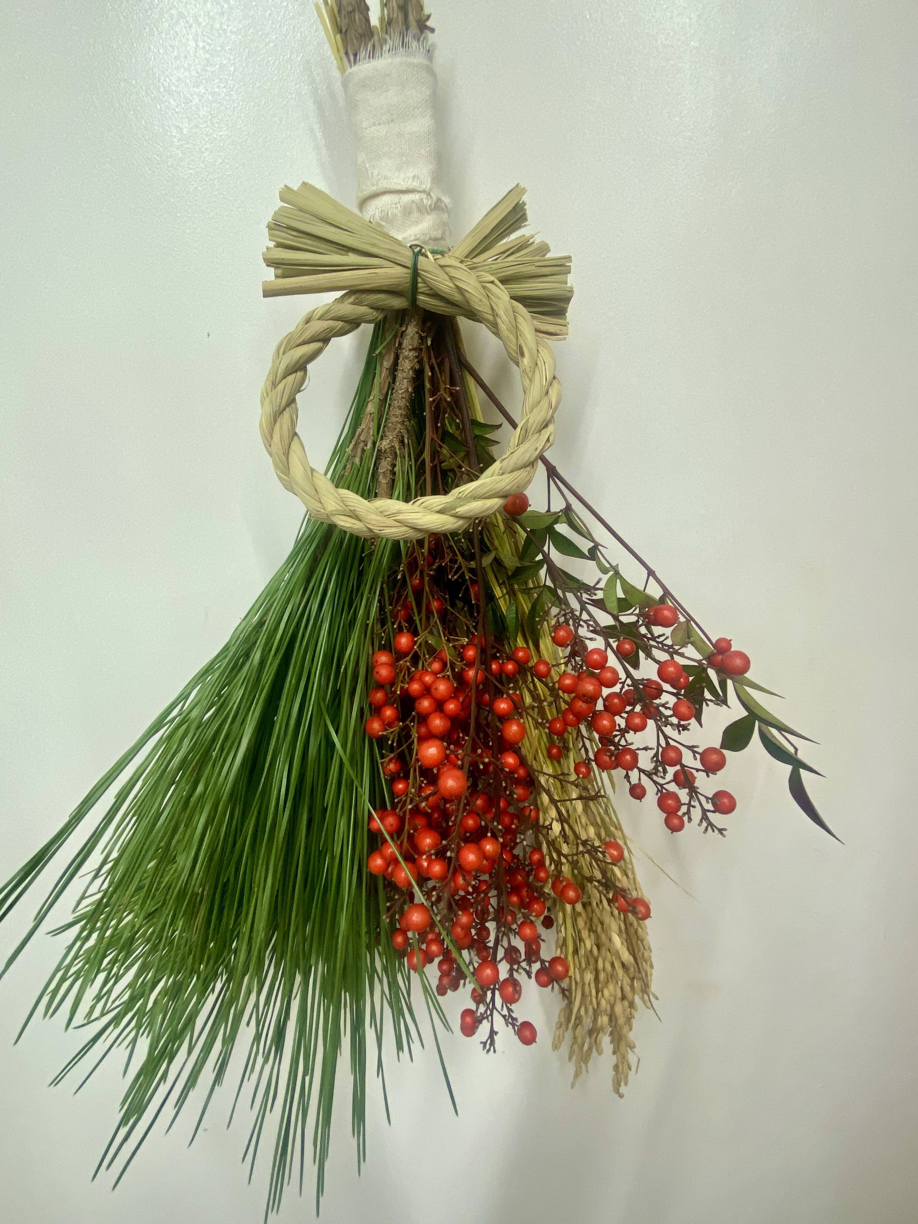 Sook！白米10キロ＆お正月飾り スワッグ 松 あしらい おせち飾り Sook