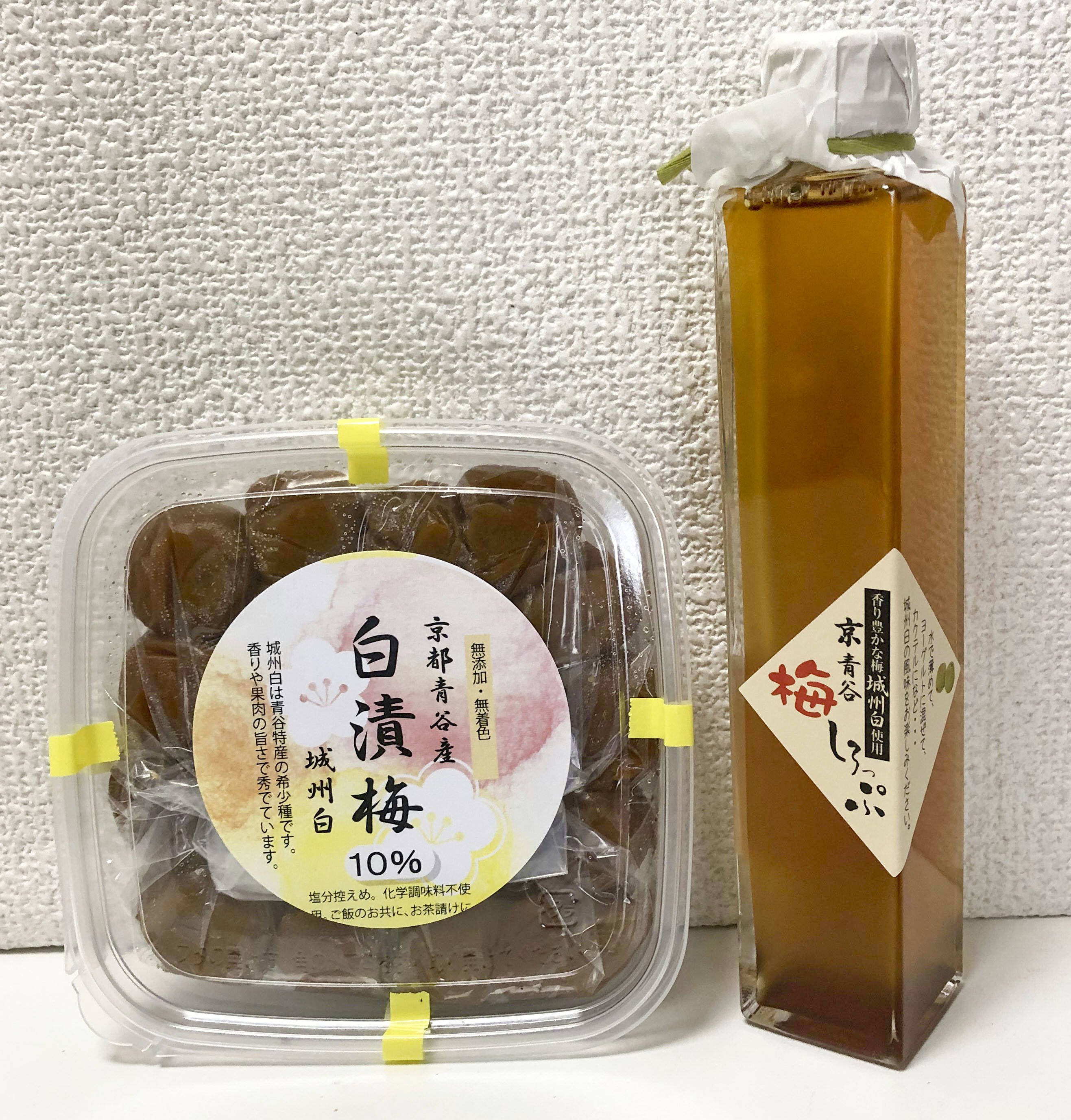 京青谷の梅しろっぷ0ml入りと白漬梅のセット 京都府産 食べチョク 農家 漁師の産直ネット通販 旬の食材を生産者直送