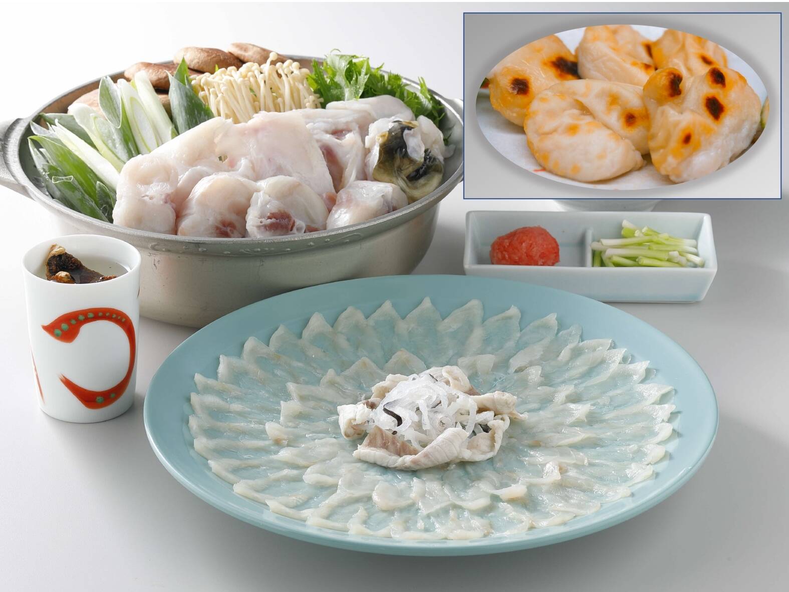 限定食材！白子付き】とらふぐフルコース（刺身・鍋セット） 『焼き