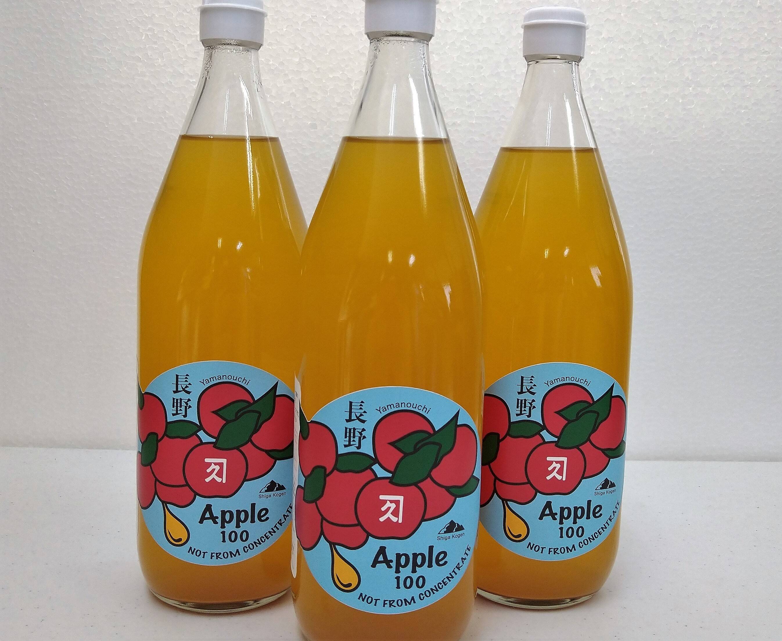 【りんりんさん専用】 ギフト】完全無添加しあわせのりんごストレートジュース3本(サンふじ
