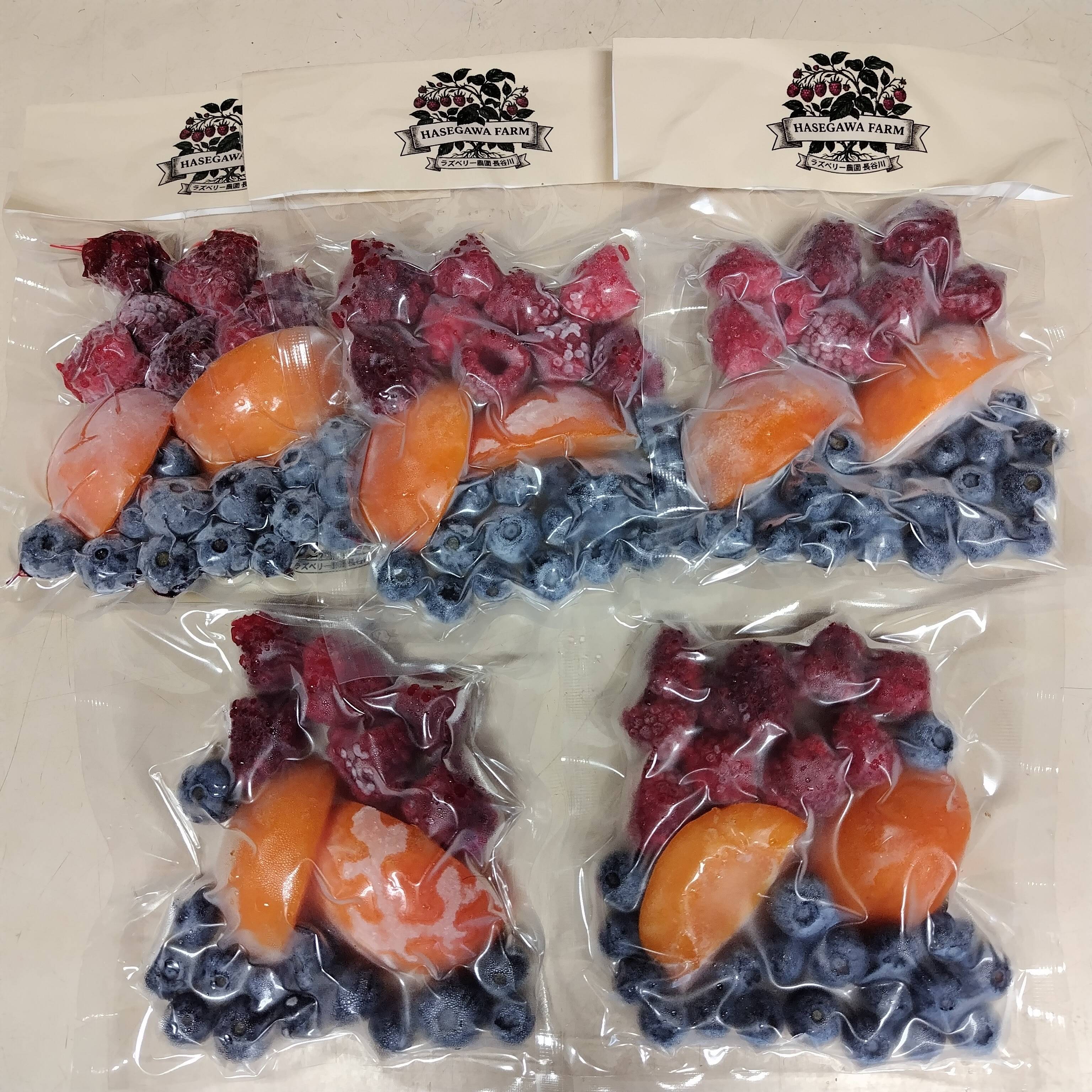 完熟あんずと2種のベリー」スムージー用冷凍フルーツパック（100g