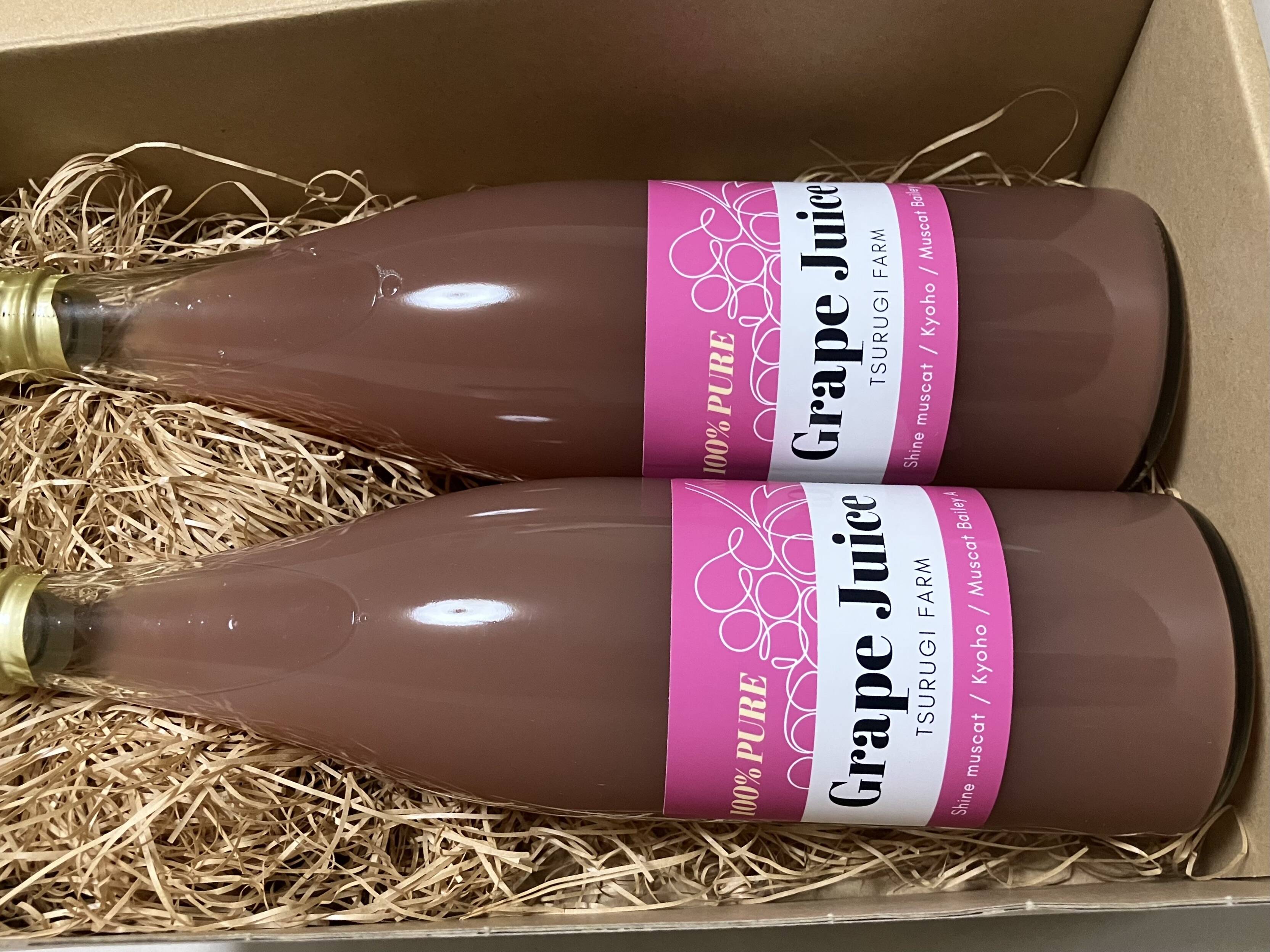 100%ぶどうジュース720ml×2本セット：富山県産の果物｜食べチョク