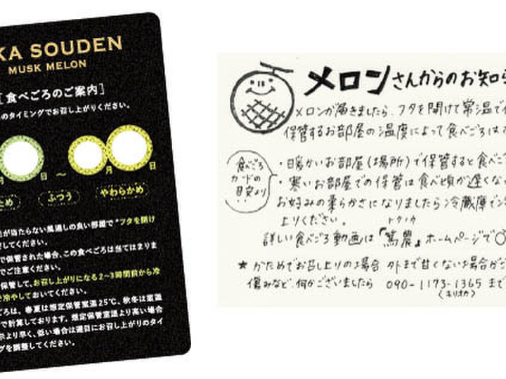 食べ頃のご指定が可能 『感動する』マスクメロン