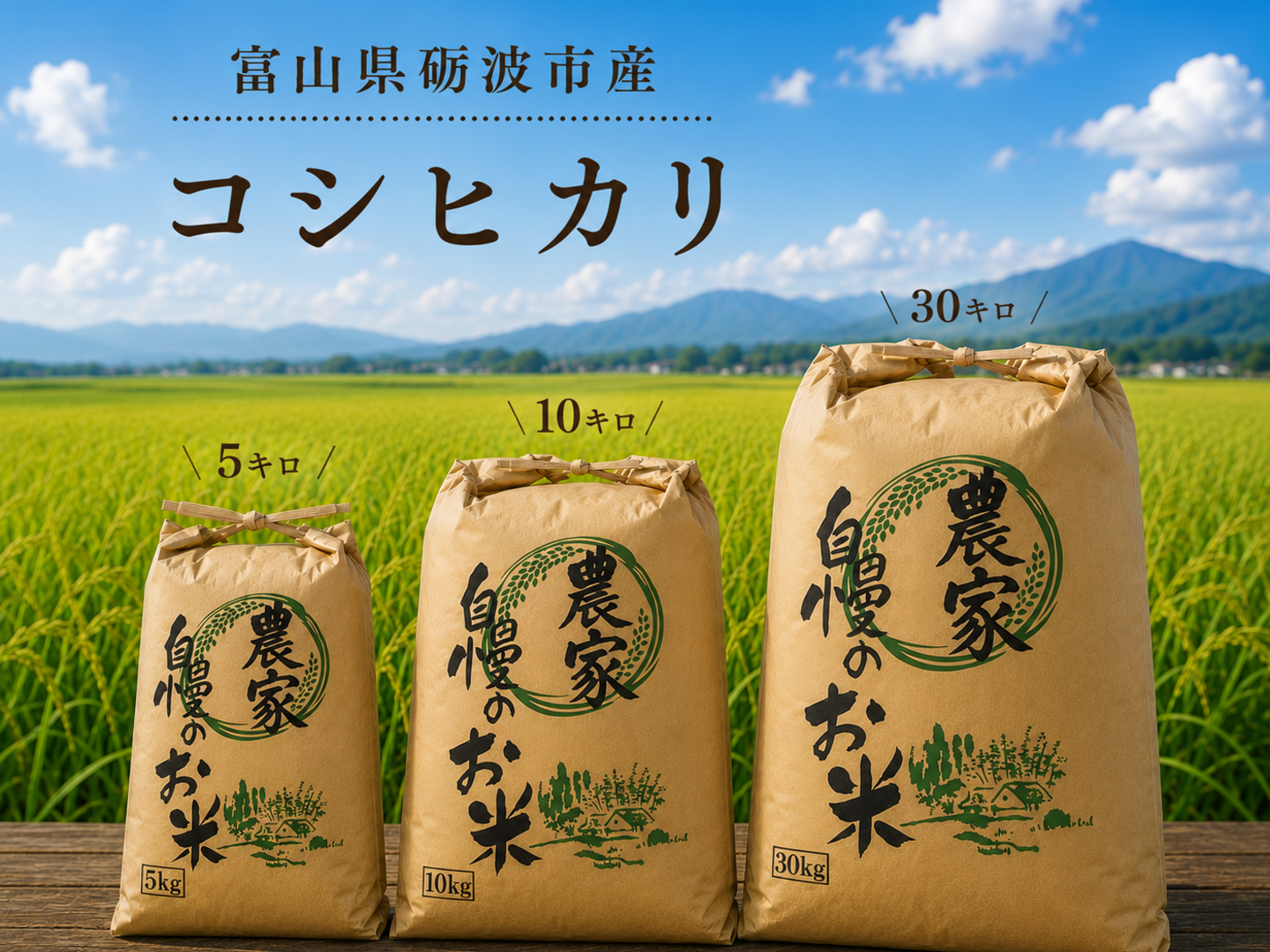 R8年度新米 富山県砺波市産コシヒカリ10キロ(精米)：富山県産の