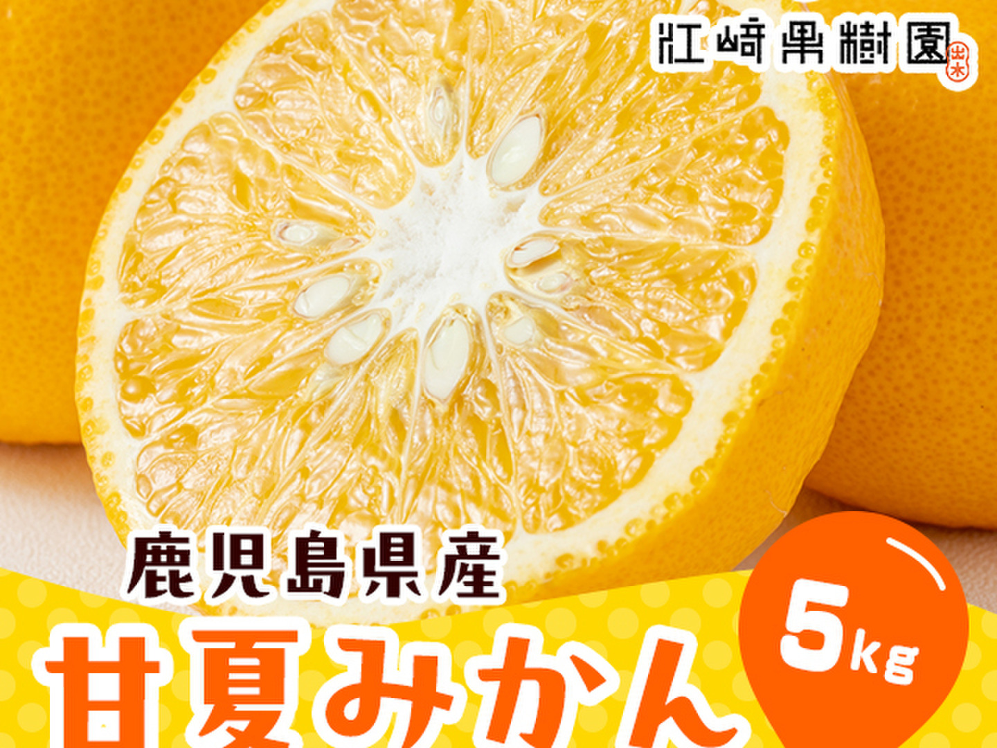 小粒ながら大いなる旨み！爽やかな甘夏みかん 約5K サイズ：小玉