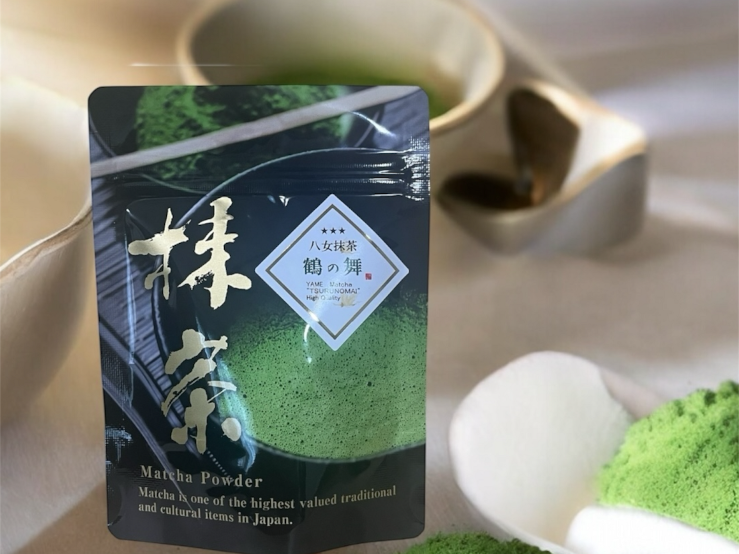 ★新品未開封★　抹茶　吉田園　八女茶物語【榮林】30g×3缶【端雲】30g×3缶 日本茶 お茶 茶葉 福岡県産 抹茶 【八女茶物語 瑞雲】 30g×3缶