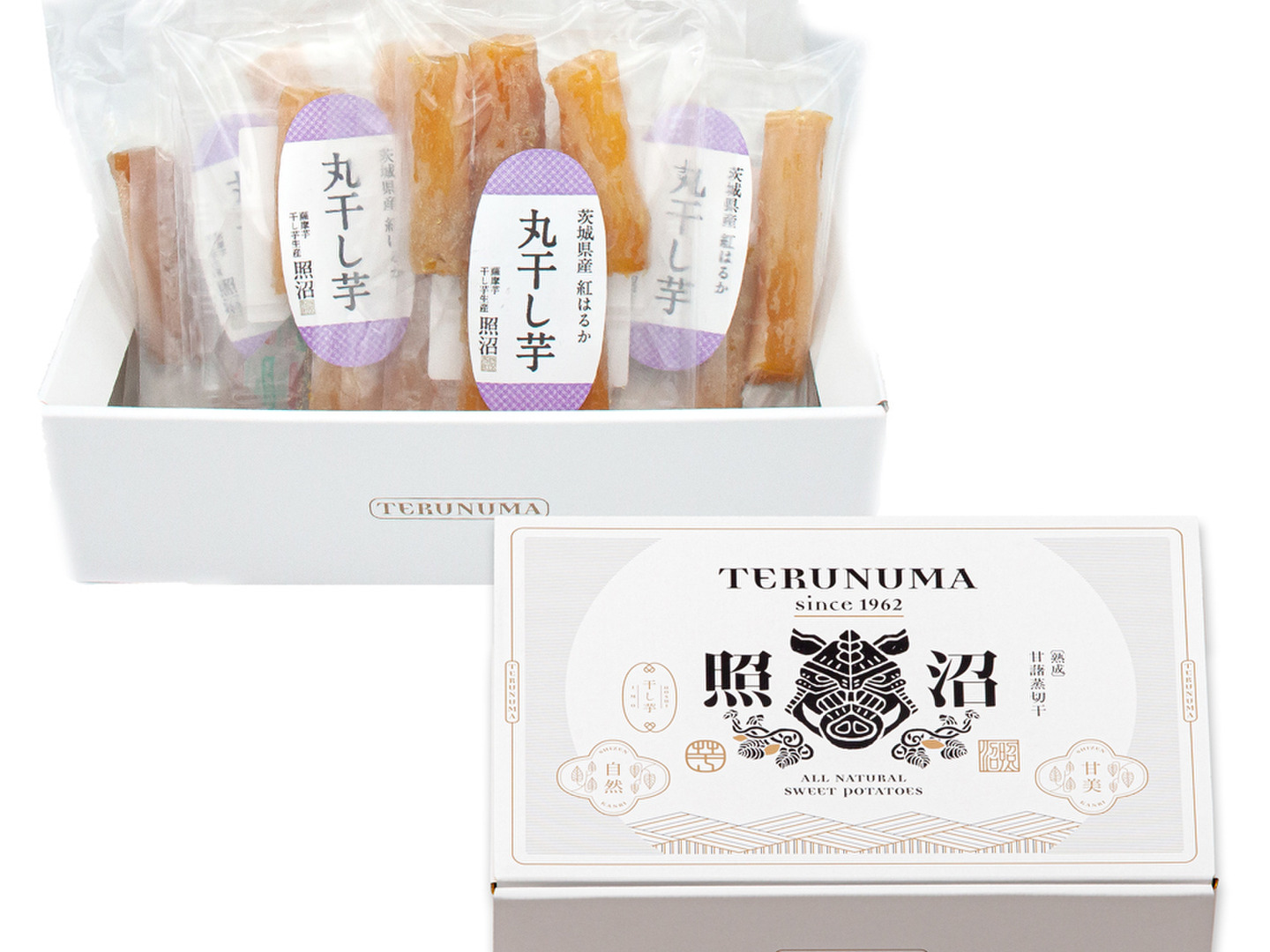 照沼Quality 紅はるか 丸干し芋 150g×4袋（ギフトBOX）：茨城県
