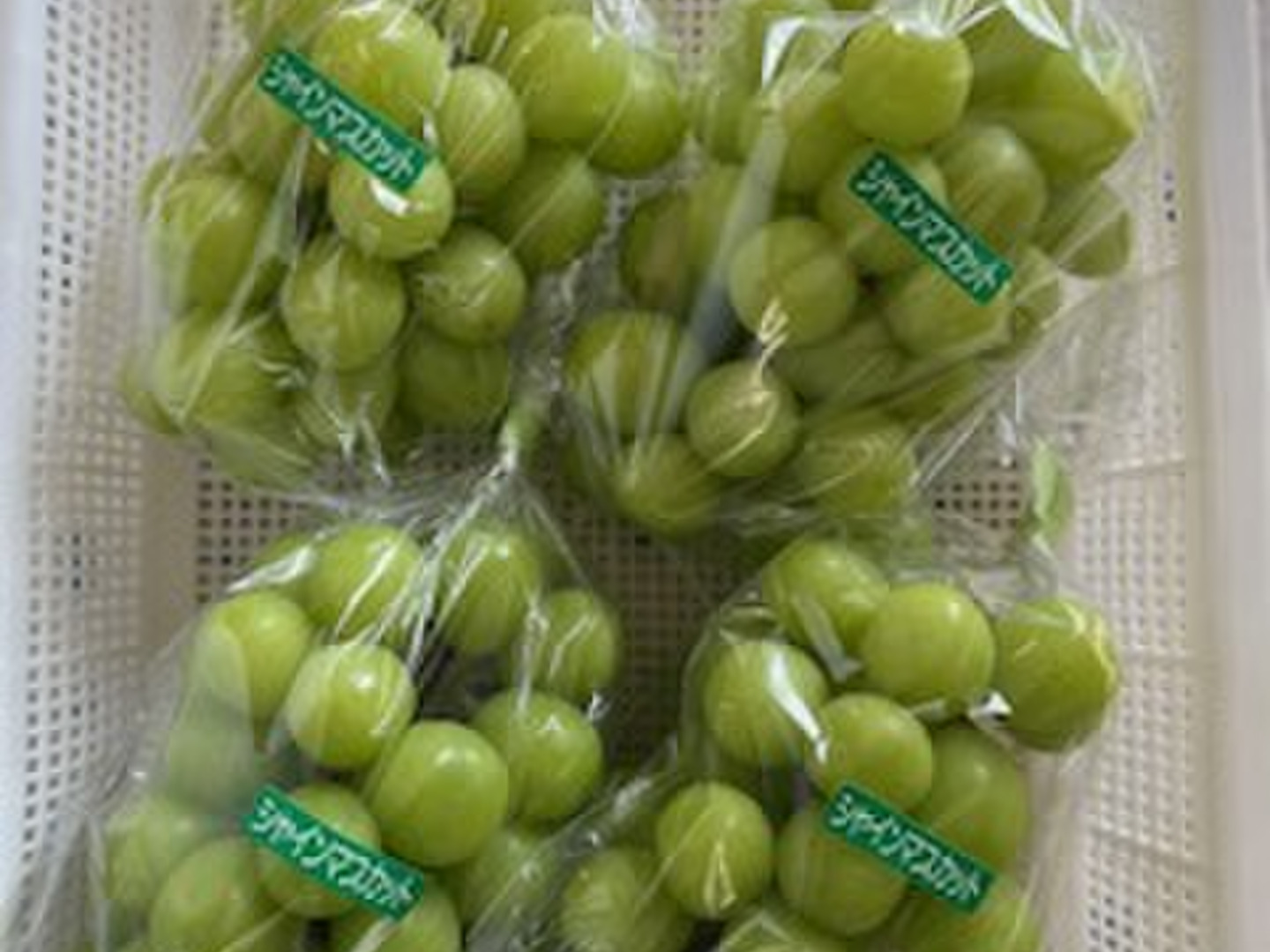 シャインマスカット 約500g×4房 1箱2kg入り 2箱セット：山梨