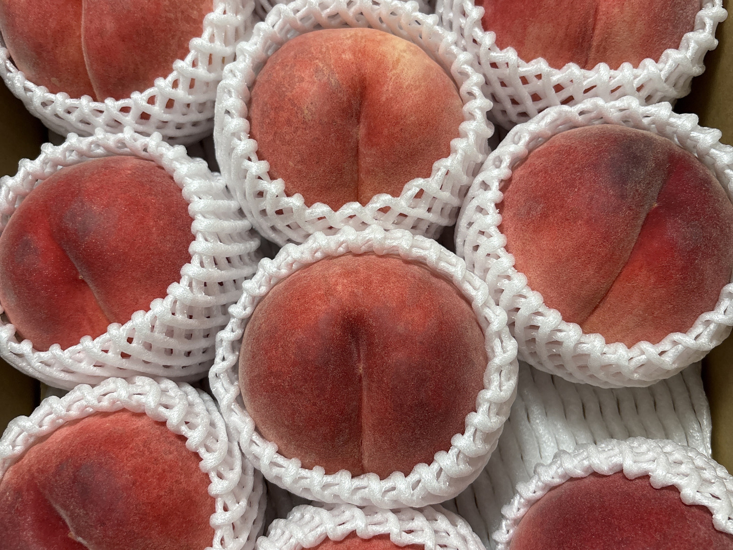 摘果桃　12kg （1kg4〜6個） 3kg8-12個】福島の桃🍑『ゆうぞら』：福島県産のゆうぞら｜食べチョク