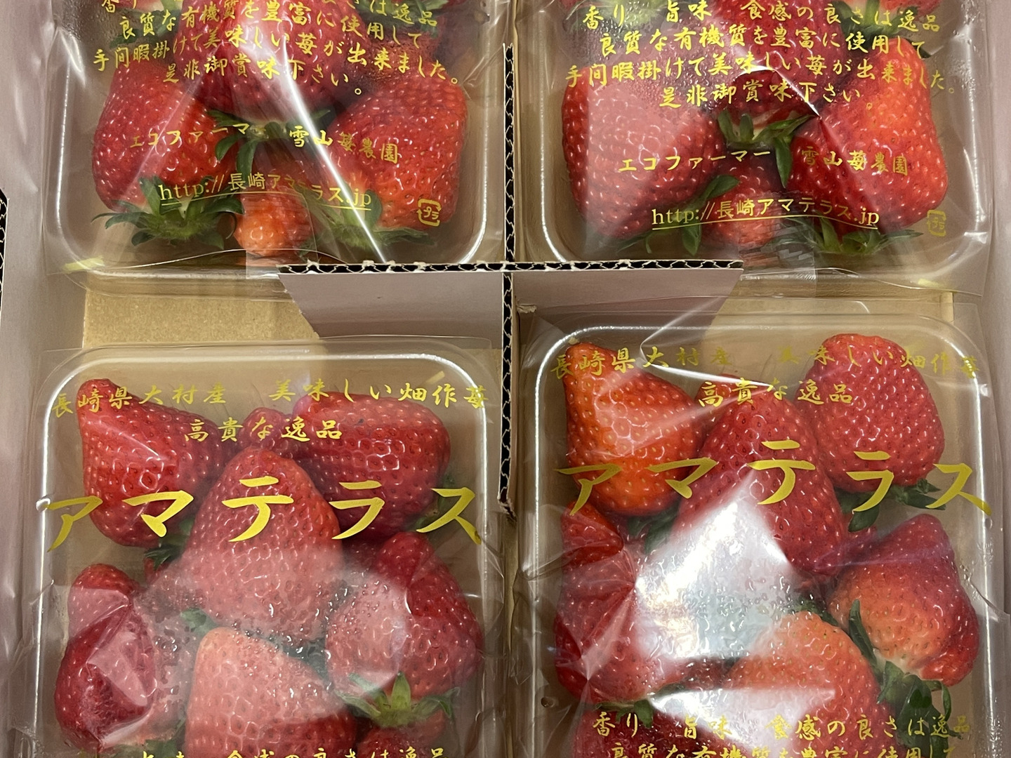 公式サイト - ハイブランドの新作が続々登場 幻の高級いちご アマテラス 1箱：長崎県産のアマテラス 2Lサイズ 果物