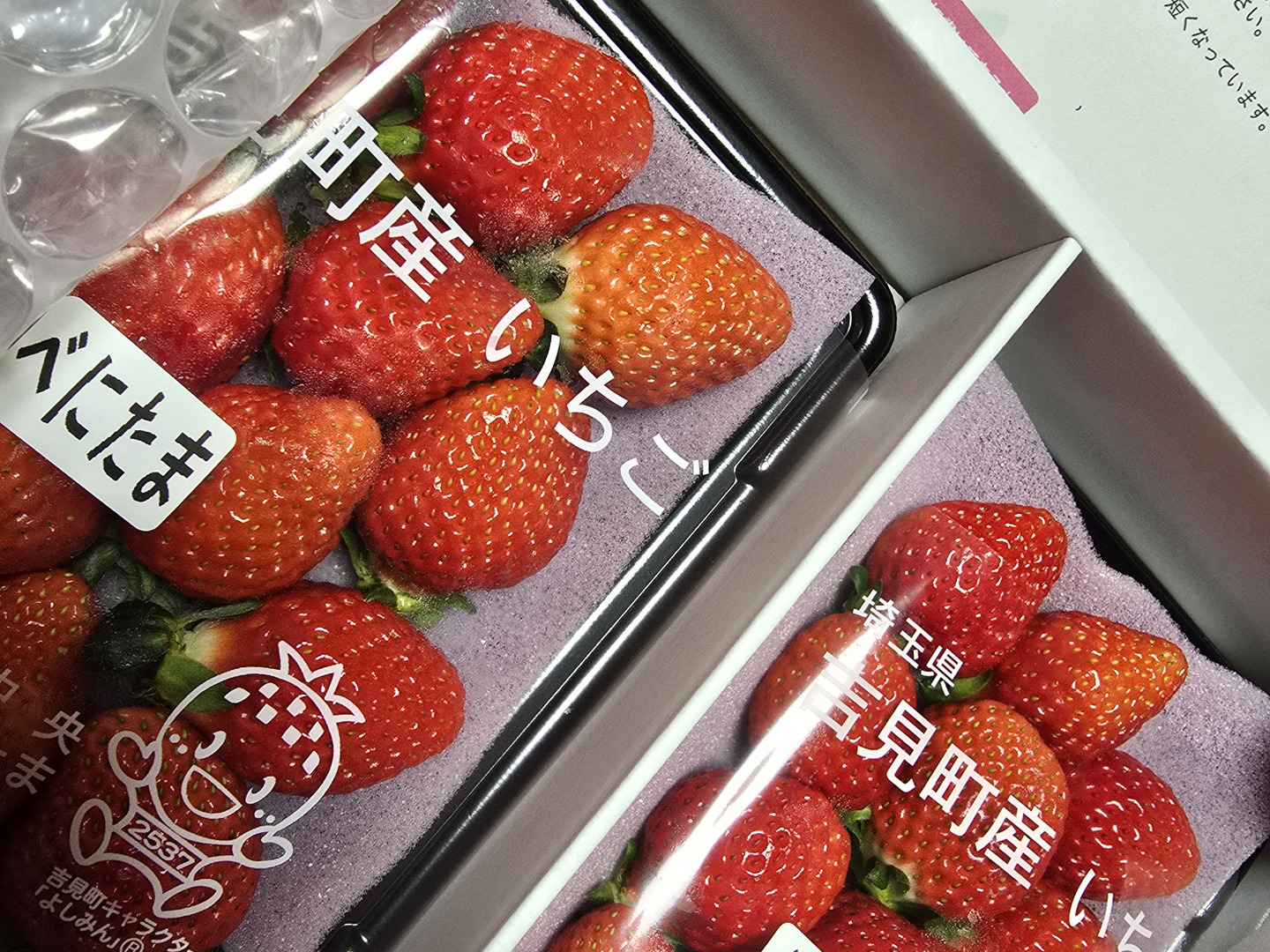 いちご出品 新品種べにたま】2パック(500g) ついに解禁🍓：埼玉県産のべに