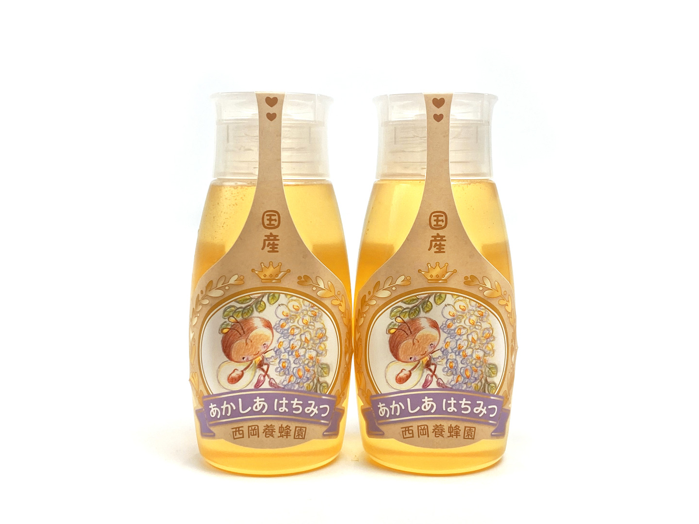 アサノサン専用　蜂蜜　でかいの1本 　２．５ｋ お得な2本セット】「蜂蜜専用チューブタイプ」 ☆〈500ℊ×2本