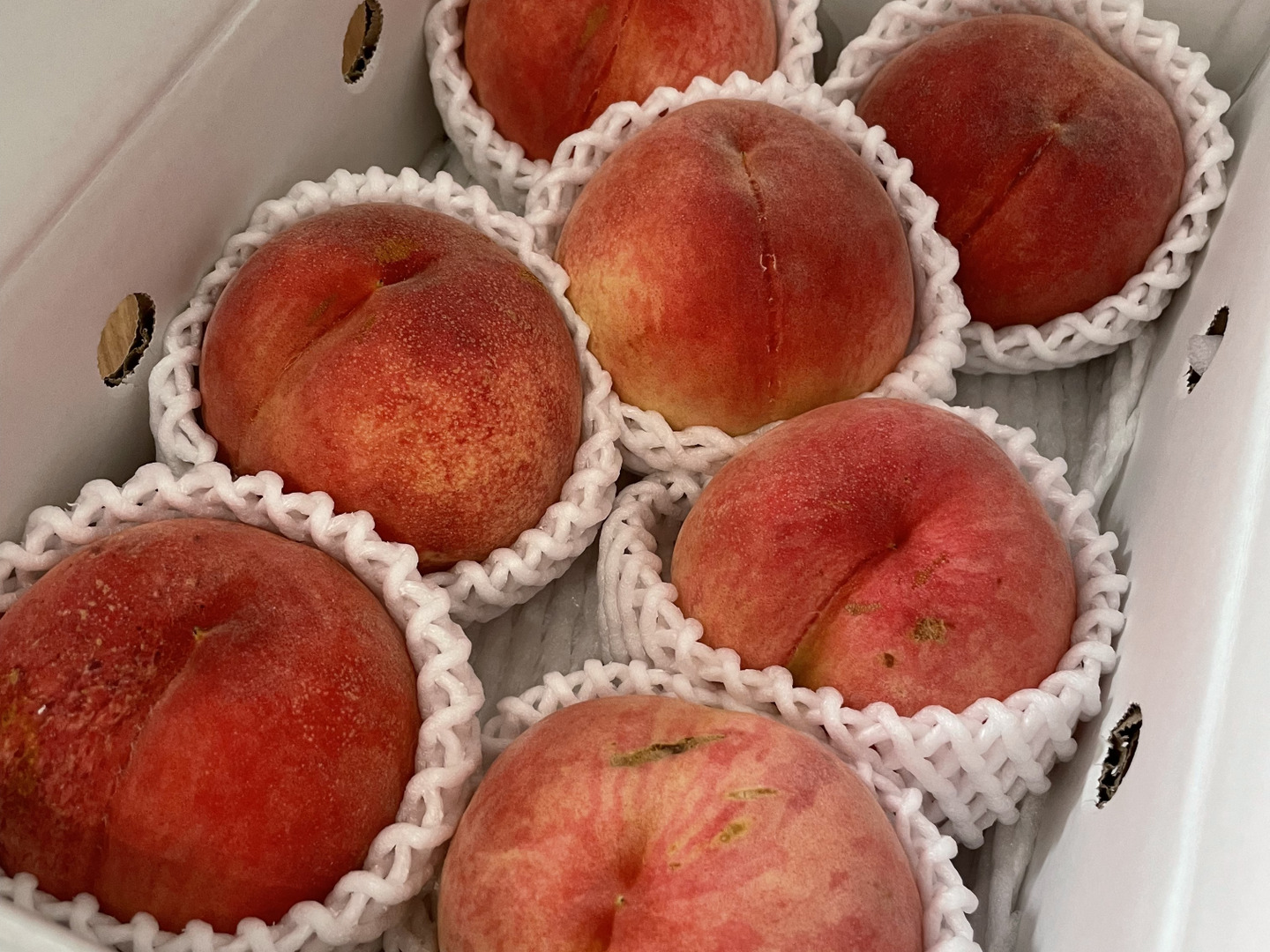 桃名人厳選 桃【ご家庭用 訳あり商品】白桃約2kg(5-9玉