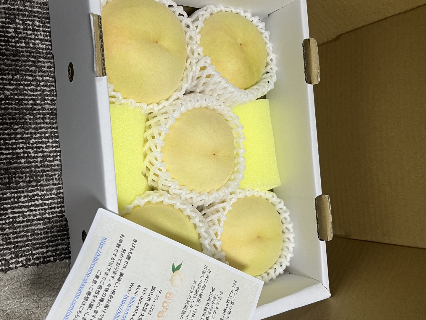 岡山白桃シリーズの新たな王者！【白皇】（お試しサイズ・約1.4kg