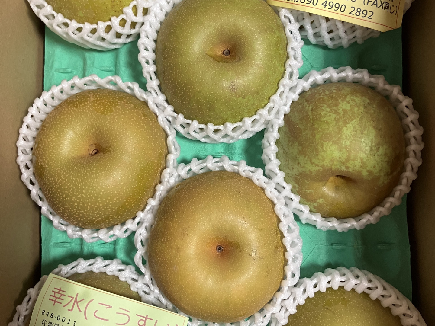 甘～い幸水梨、3キロダンボール箱🍐6～10玉入り 発送中：佐賀県