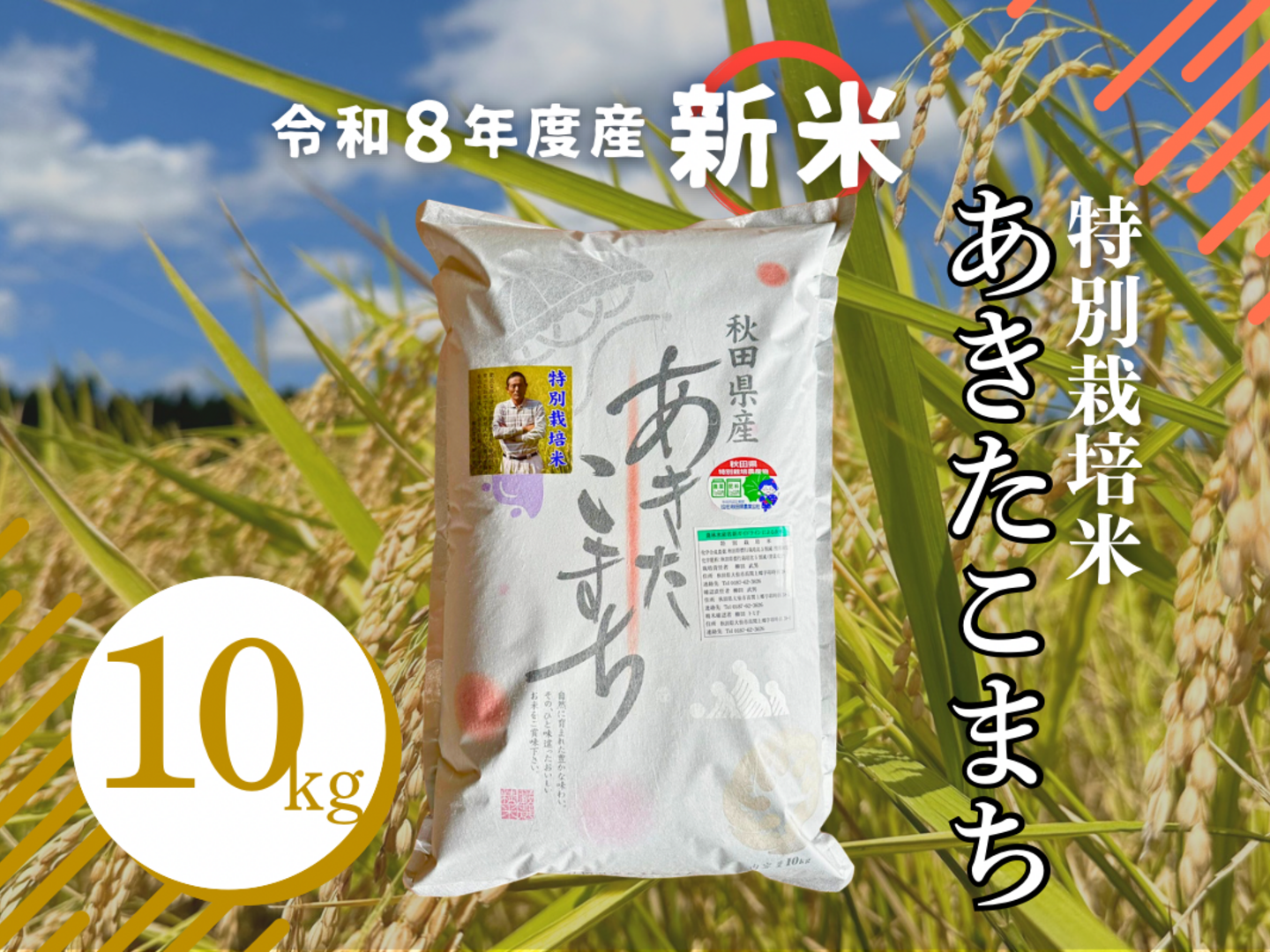 令和8年産新米】特別栽培米「大曲仙北産あきたこまち」10㎏：秋田県産