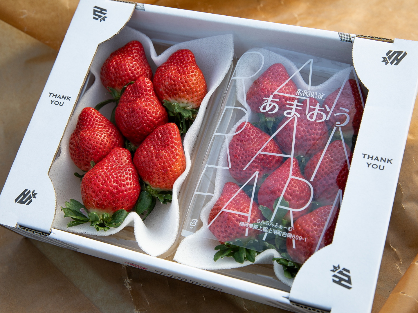 22日発　えいたんあまおう4キロ 12月分予約 低農薬 福岡 あまおう 苺 いちご 4パック 1kg 40〜64