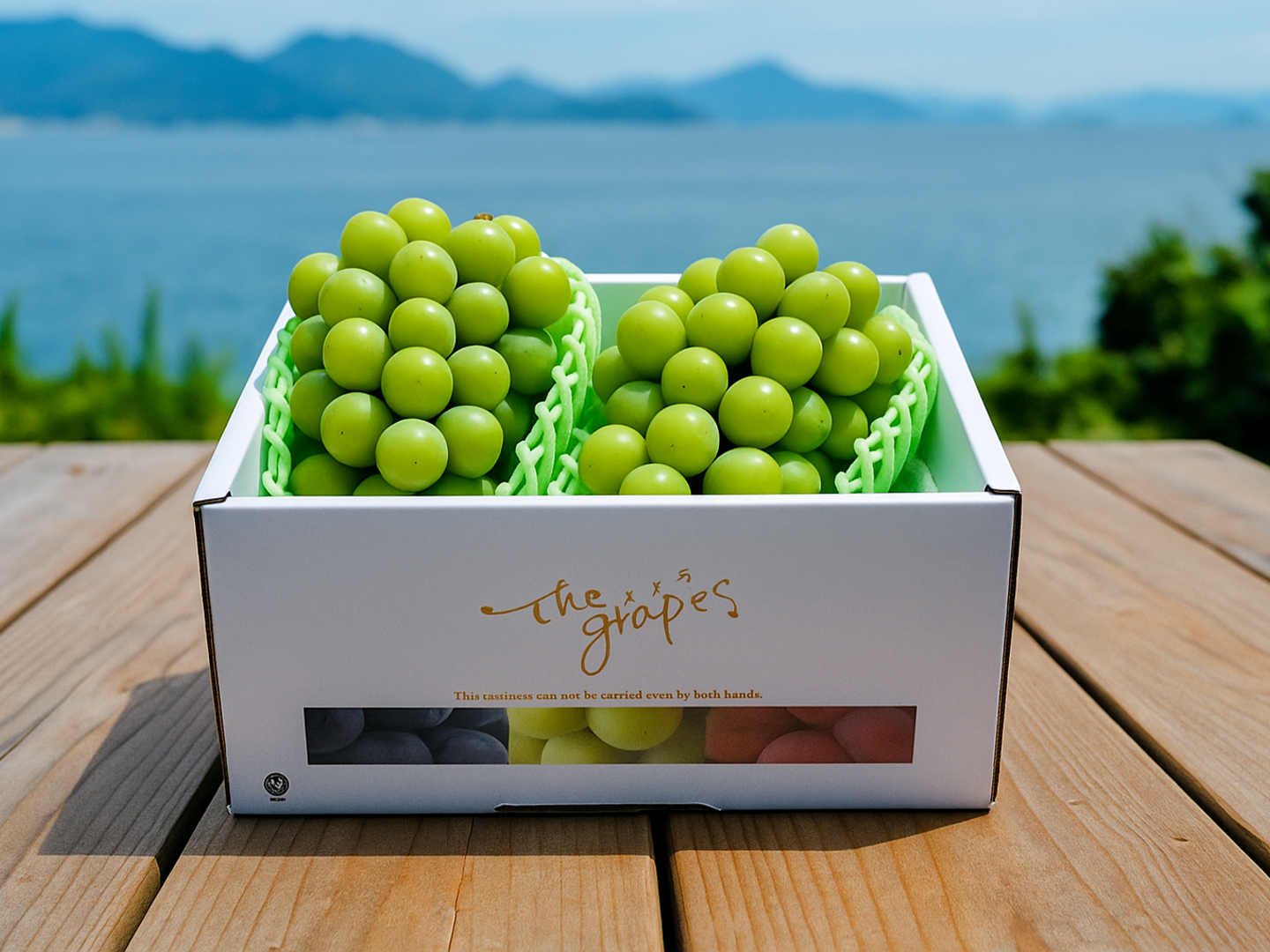 マスカット2500mlセット 翠の饗宴 岡山育ちシャインマスカット二房セット：岡山県産のシャイン