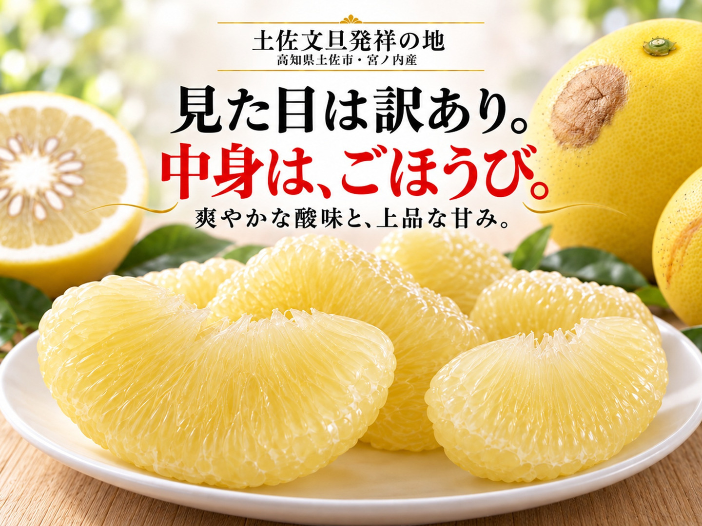 土佐文旦 訳あり10kg｜見た目より味と量｜サイズ・玉数おまかせ｜発祥