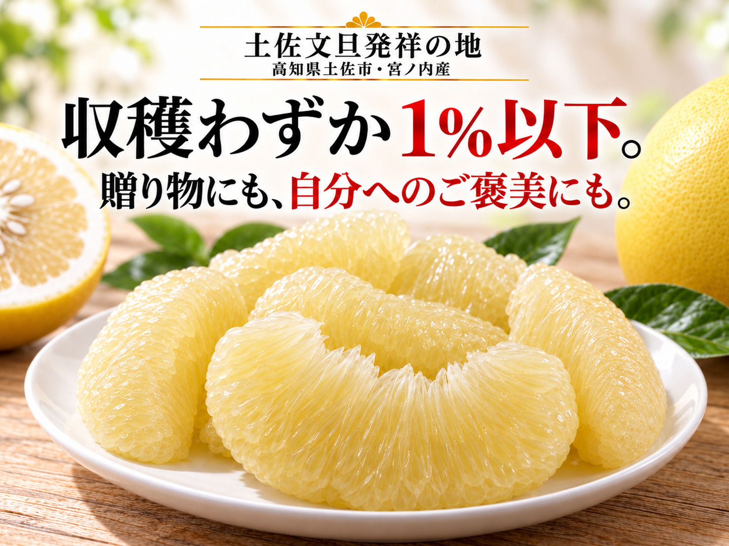 土佐文旦 贈答用 大玉5kg 化粧箱入り｜選び抜いた一箱｜約8～11玉