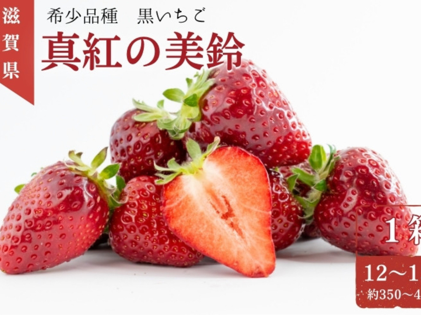 黒いちご『真紅の美鈴』12から15粒 350から400g✖️1ケース 糖度
