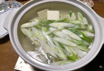 我が家の定番！ねぎたっぷり湯豆腐