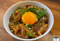 簡単アレンジ！卵黄でまろやか、沖漬け丼！
