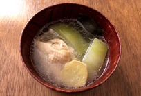 久米島赤鶏の鶏汁